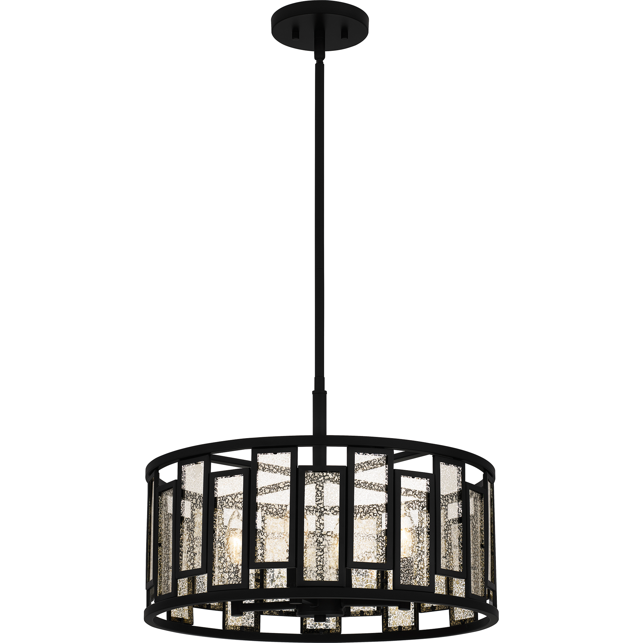Bankston 4 Light 18.25 inch Matte Black Pendant Ceiling Light