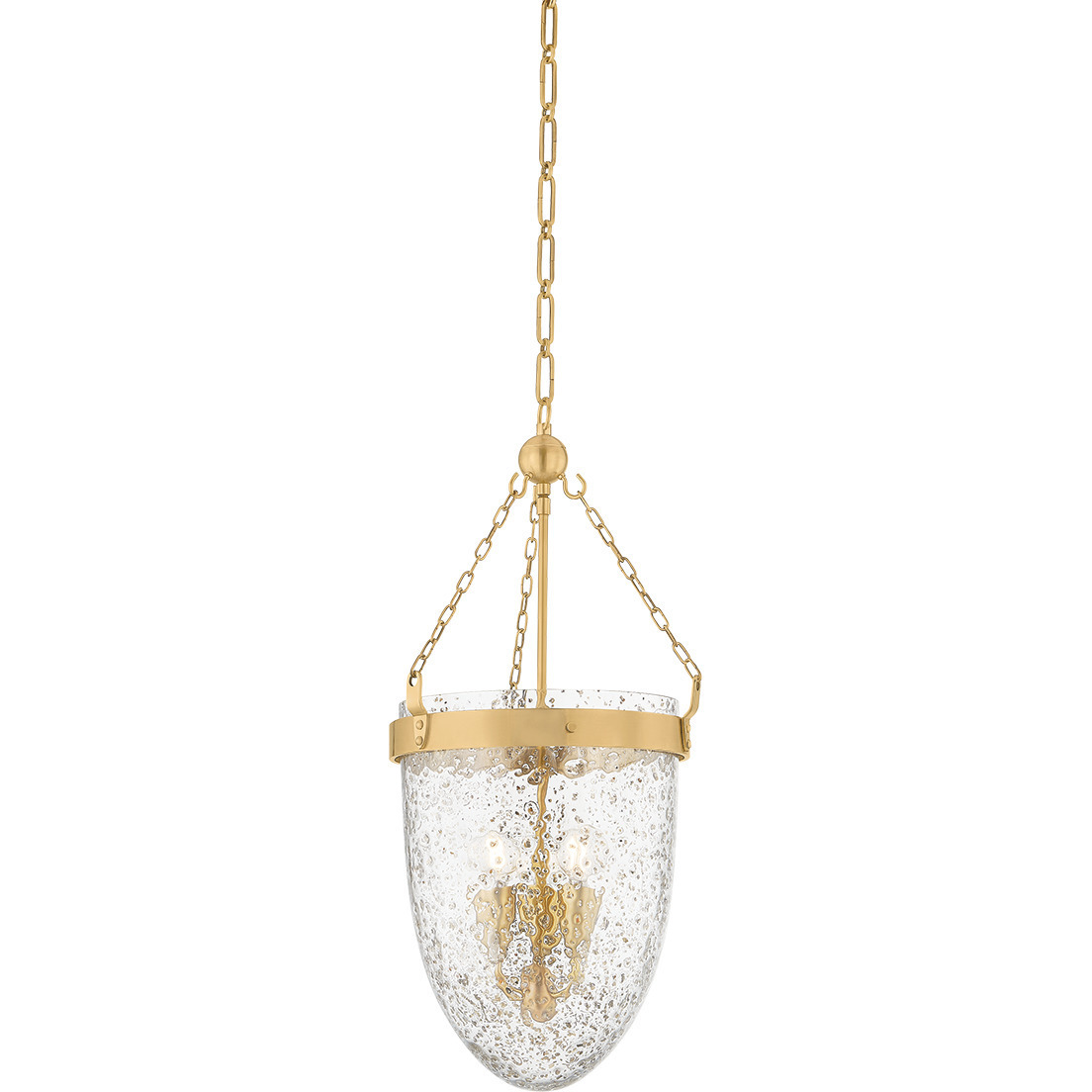 Angus 3 Light 12.5 inch Vintage Brass Lantern Ceiling Light
