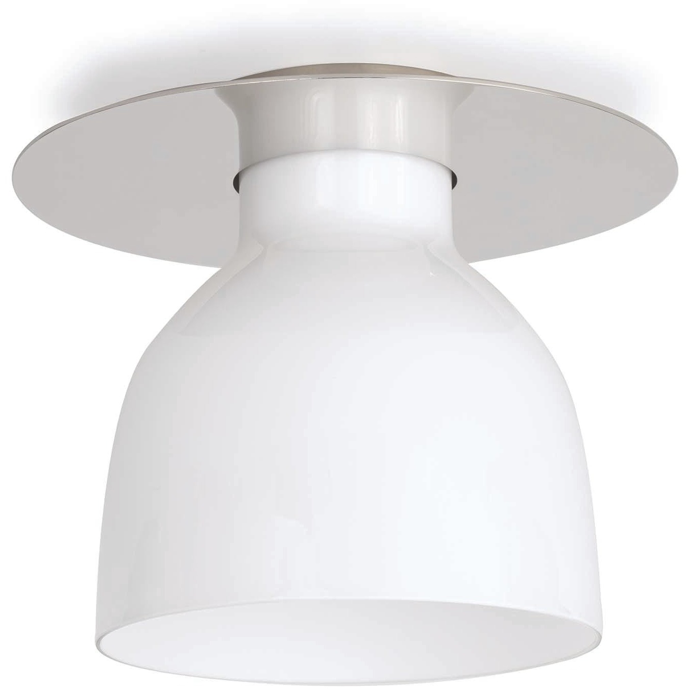 Mixer 1 Light 11 inch Polished Nickel Flush Mount Ceiling Light