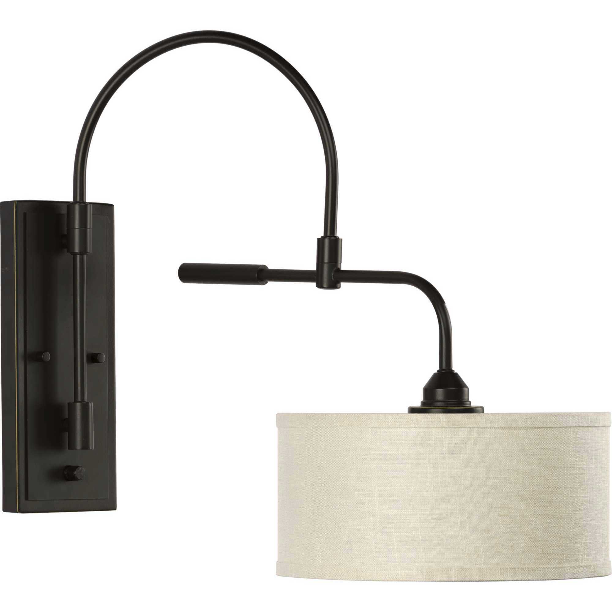 Kempsey 24 inch 75.00 watt Antique Bronze Swing Arm Wall Bracket Wall Light