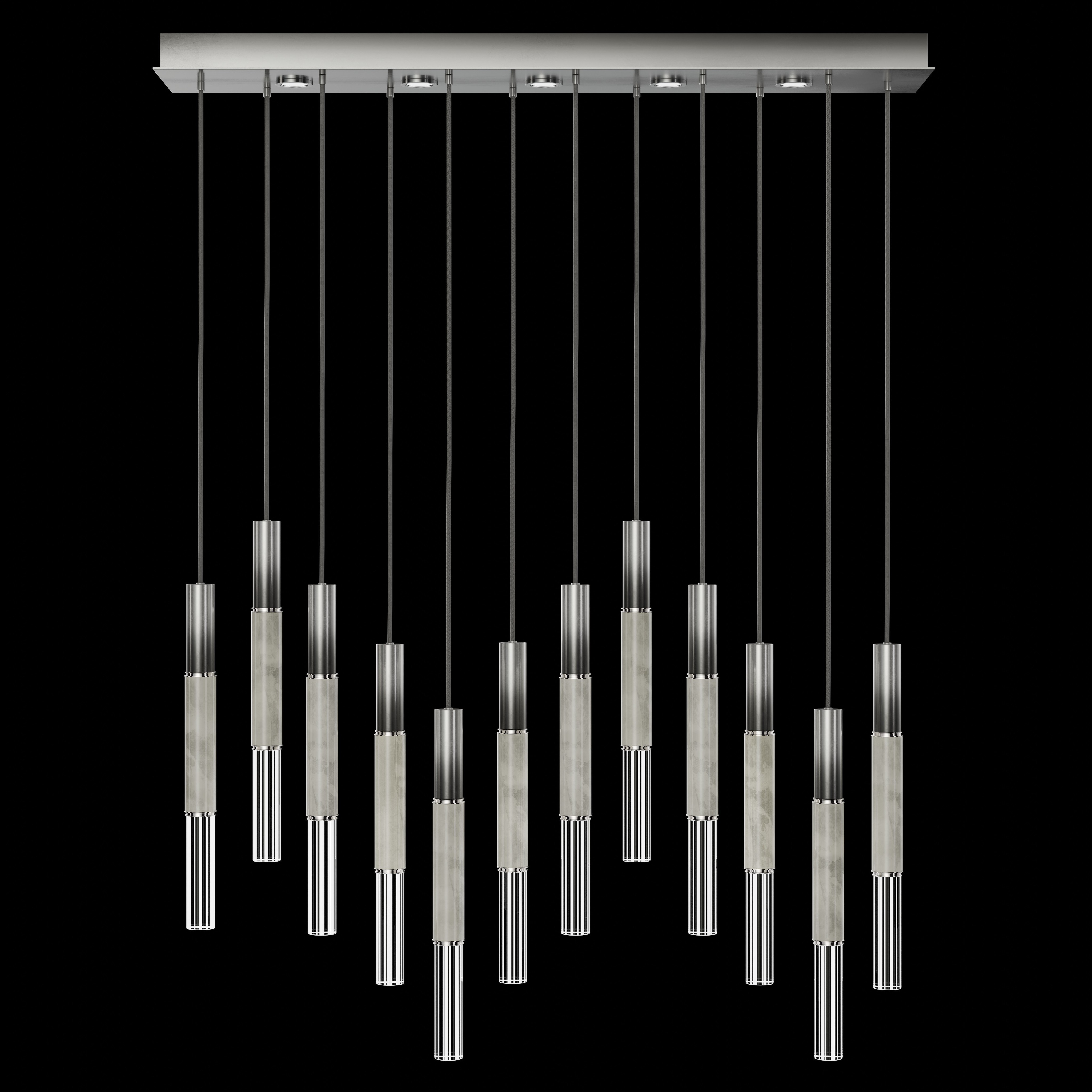 Antonia 17 Light 61 inch Silver Pendant Ceiling Light