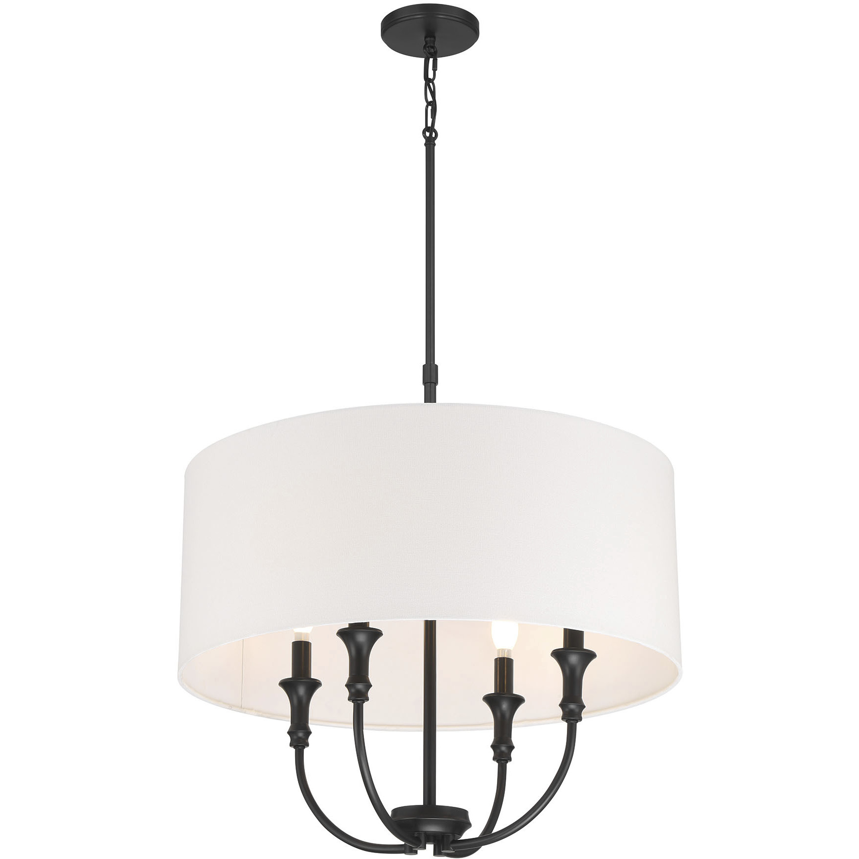Mairbourne 4 Light 24 inch Matte Black Indoor Pendant Ceiling Light