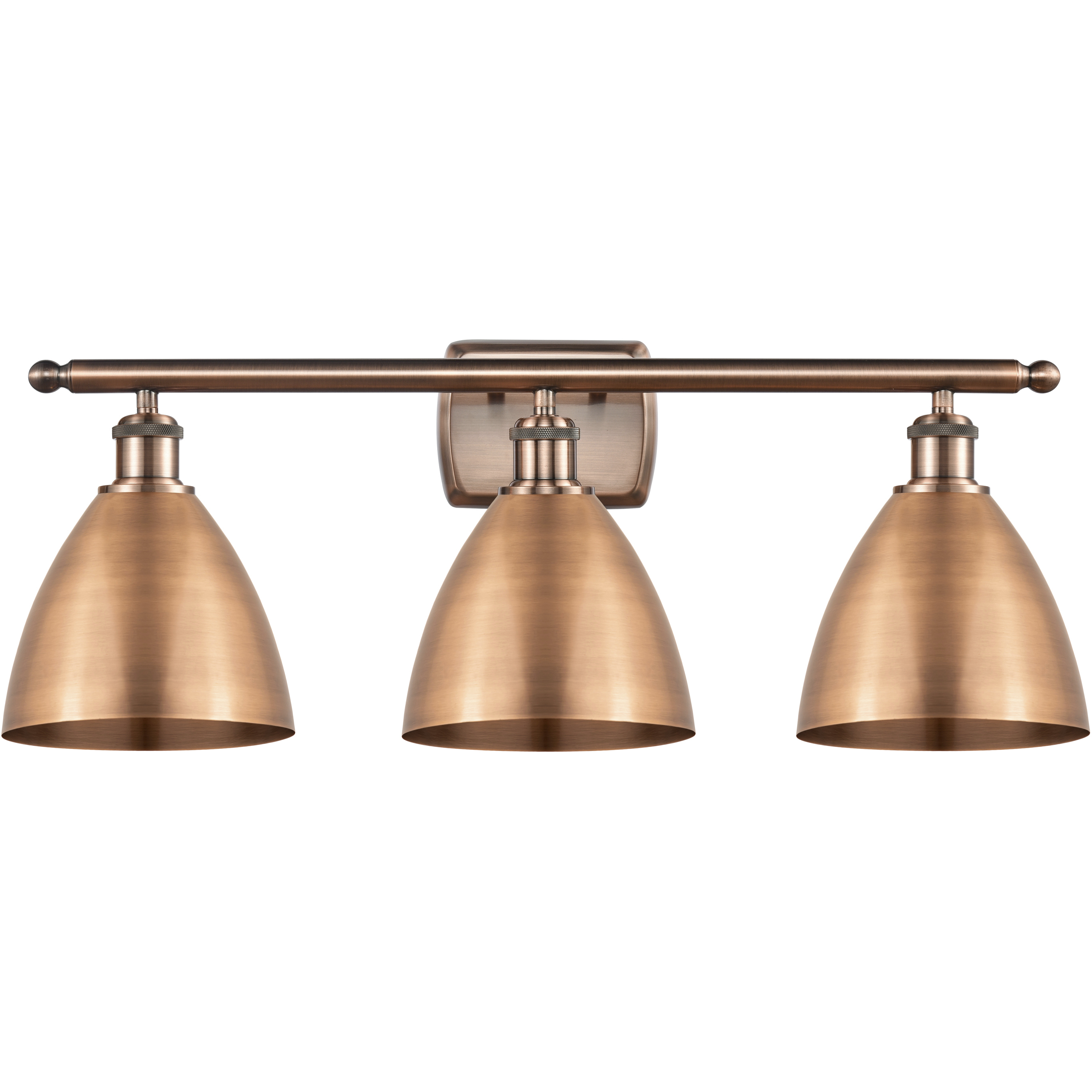 Ballston Dome LED 27.5 inch Antique Copper Bath Vanity Light Wall Light