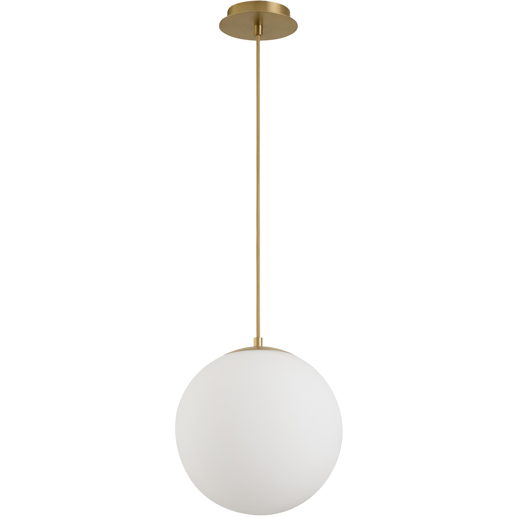 Luna 12 inch Aged Brass Pendant Ceiling Light
