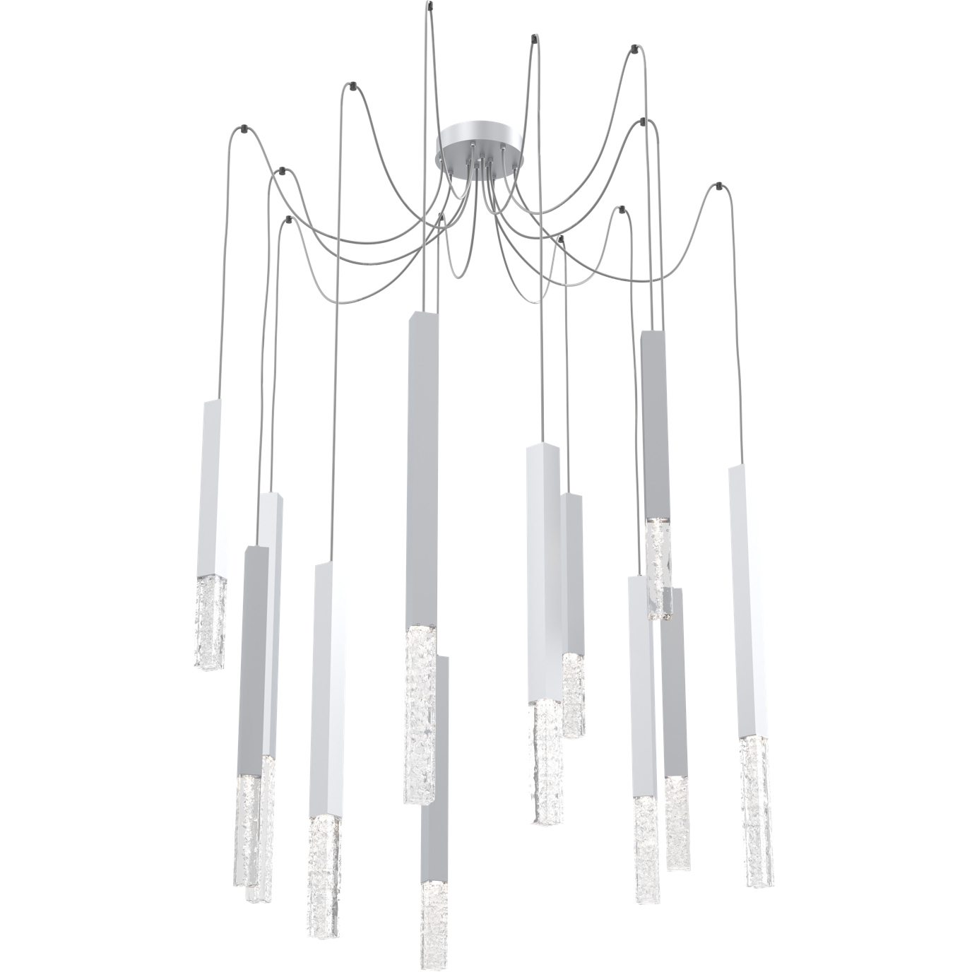 Axis LED 11 inch Classic Silver Swag Multi-Pendant Ceiling Light in 3000K LED, XL
