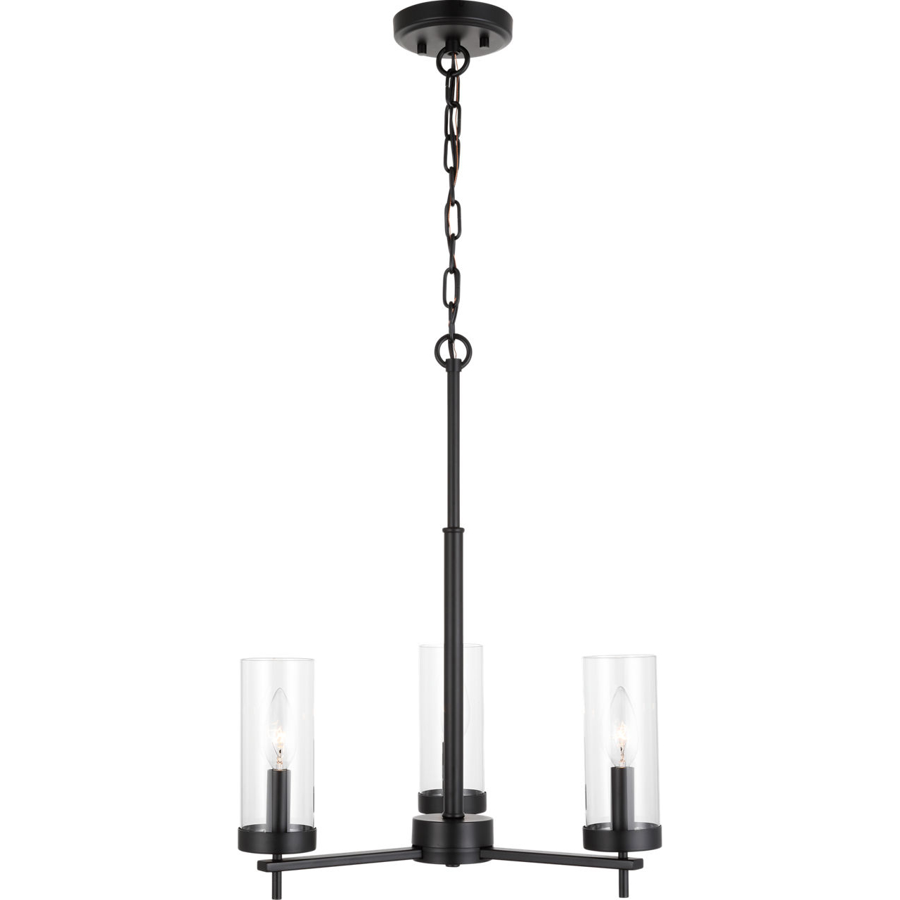 Sean Lavin Zire 3 Light 18 inch Midnight Black Chandelier Ceiling Light