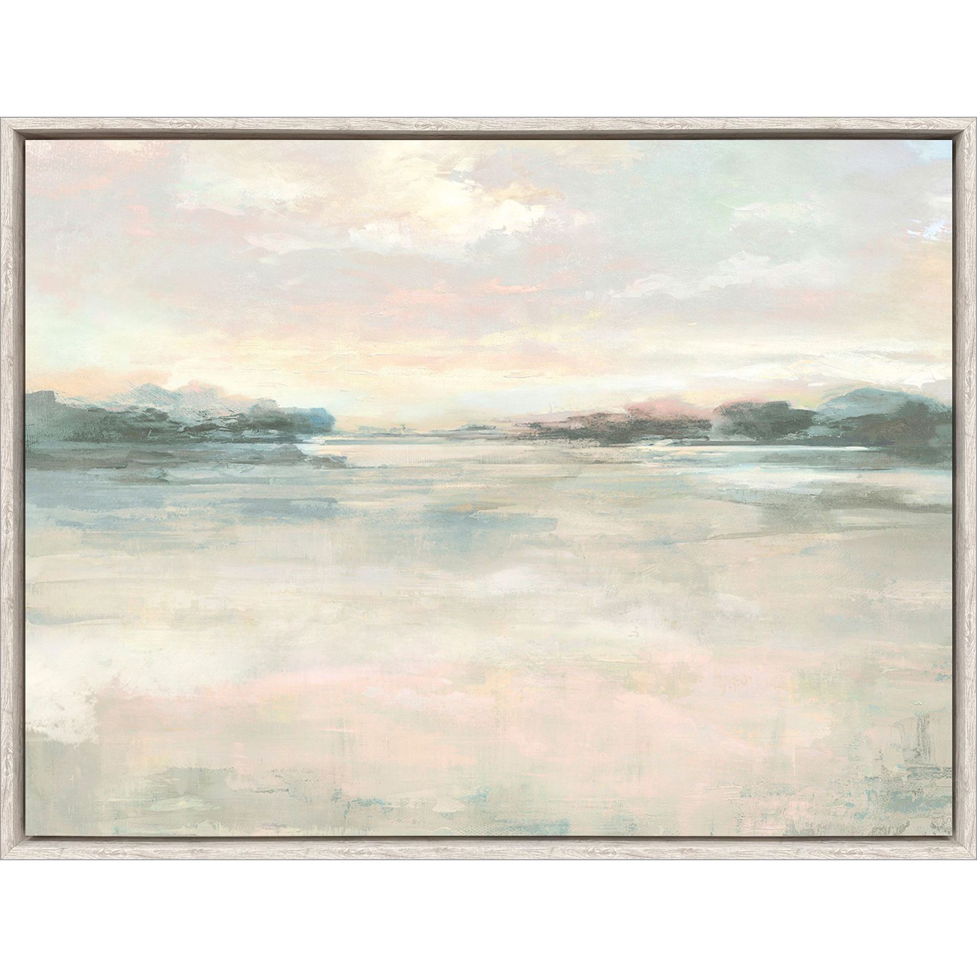 Warruga / Weemilah Blue and Beige and Teal Canvas