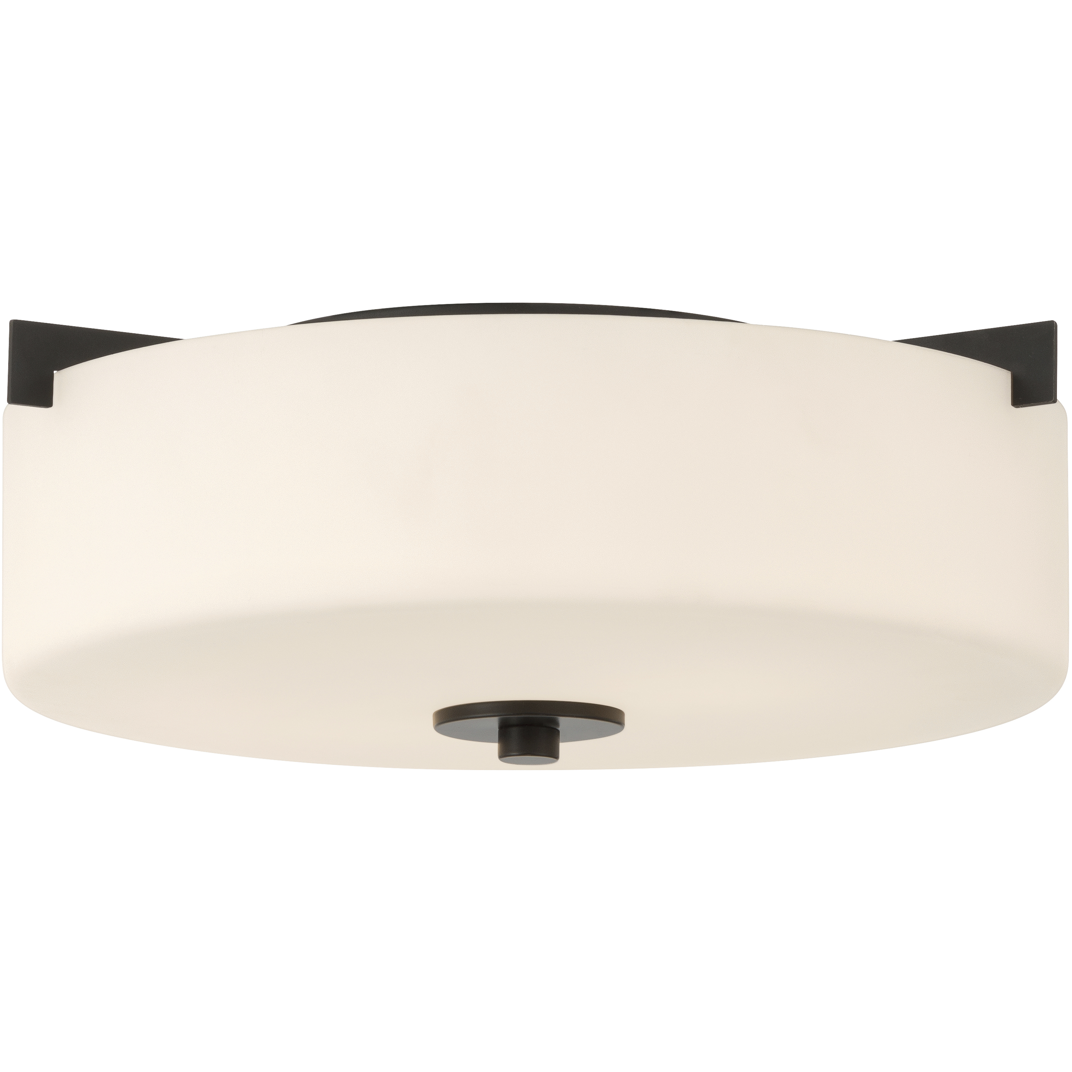 Rachel 2 Light 15 inch Matte Black Flush Mount Ceiling Light