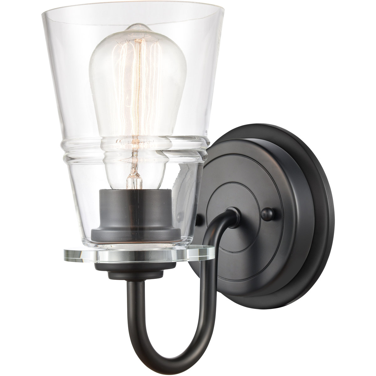 Scarlett LED 4.75 inch Matte Black Bath Vanity Light Wall Light
