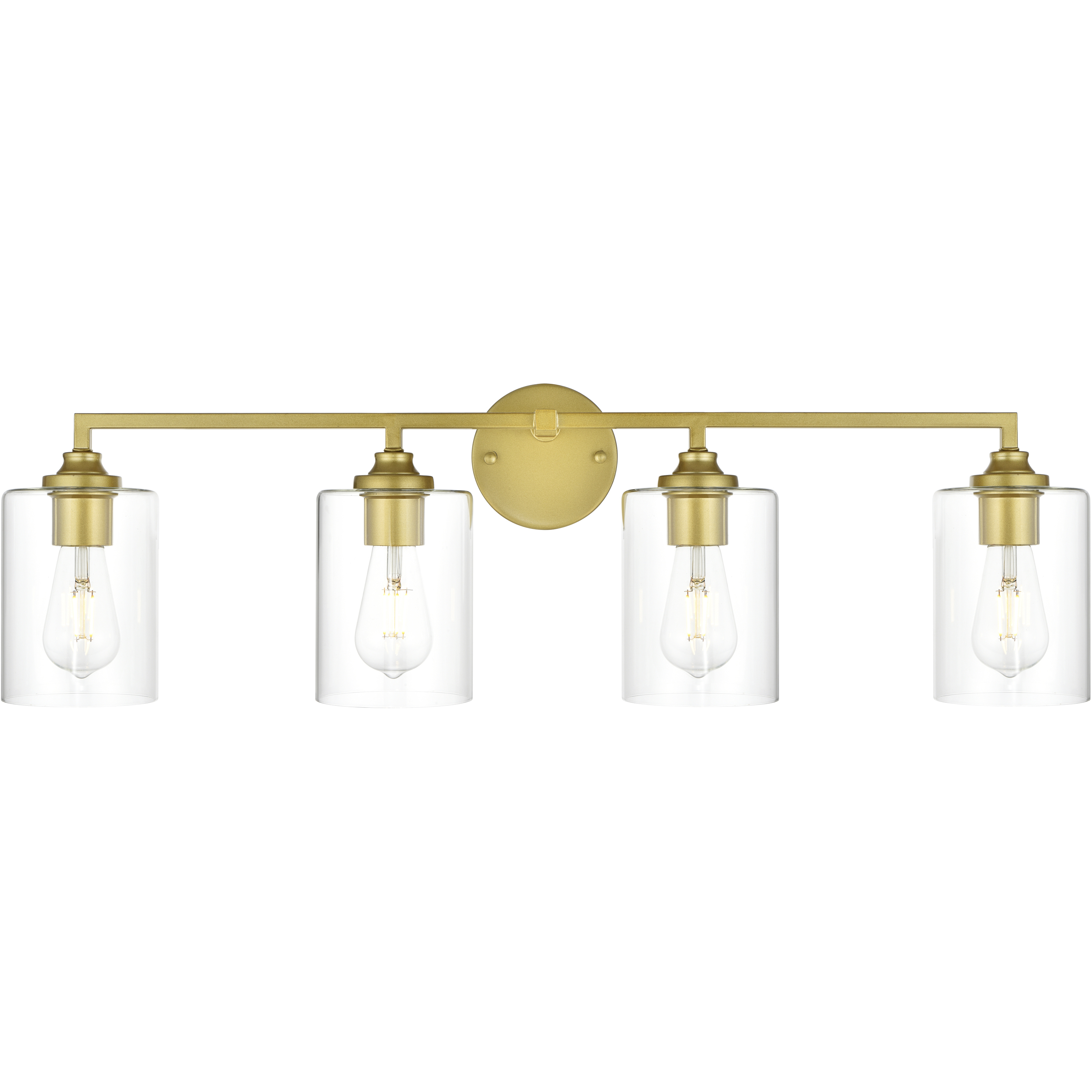 Mayson 4 Light 33 inch Brass Bath Sconce Wall Light
