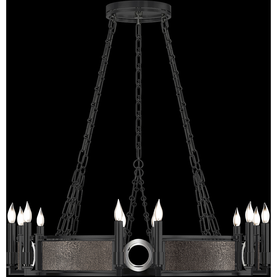 Mirage 12 Light 35.75 inch Black Chandelier Ceiling Light