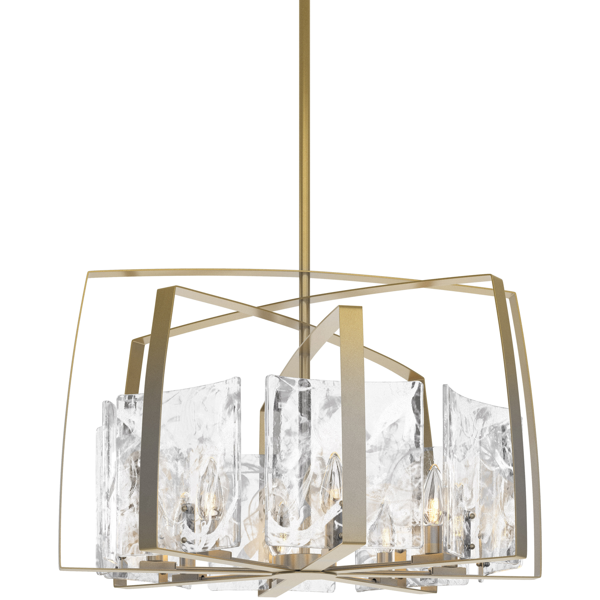 Arc 8 Light 34.4 inch Modern Brass Dining Pendant Ceiling Light