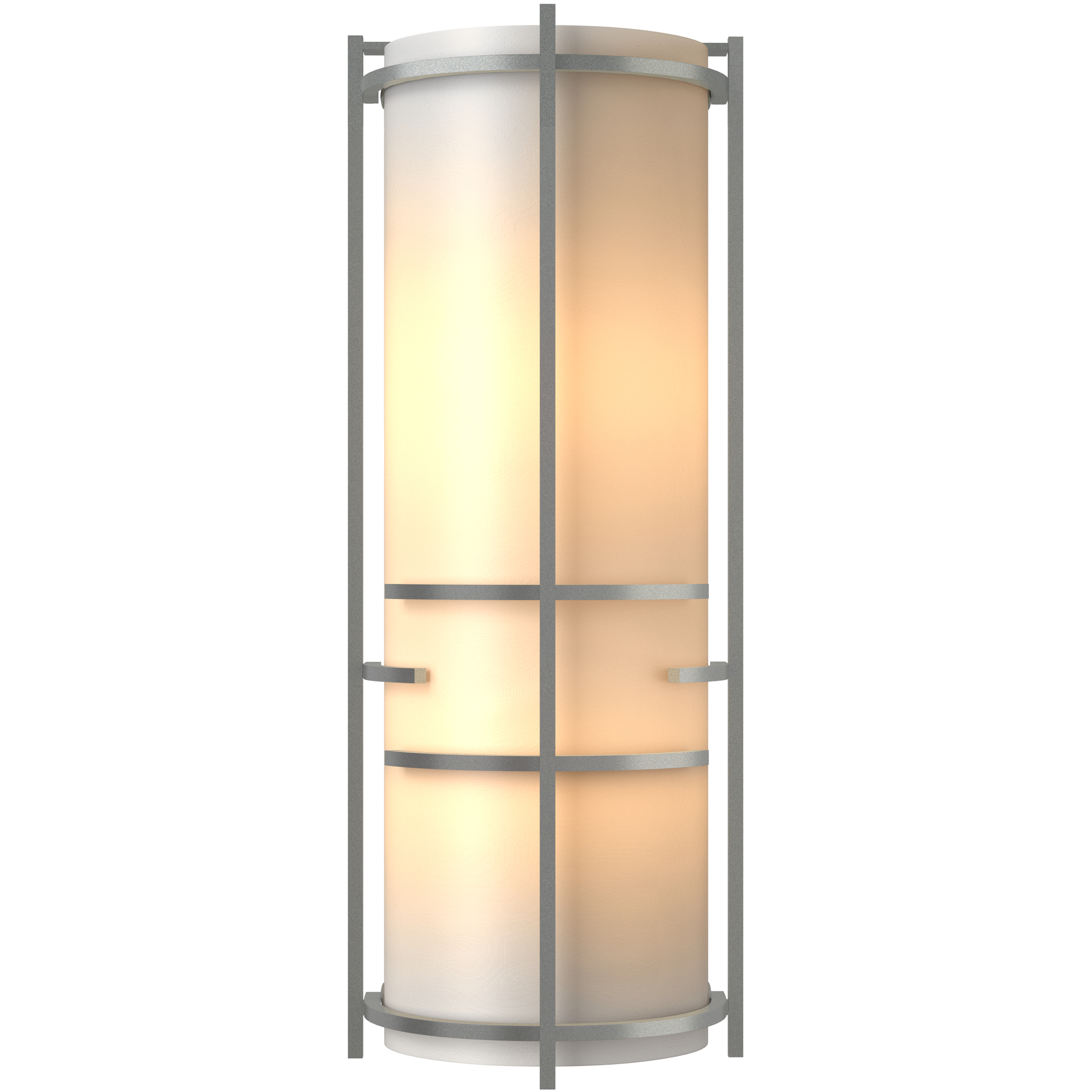 Extended Bars 2 Light 6.75 inch Vintage Platinum Sconce Wall Light in White Art