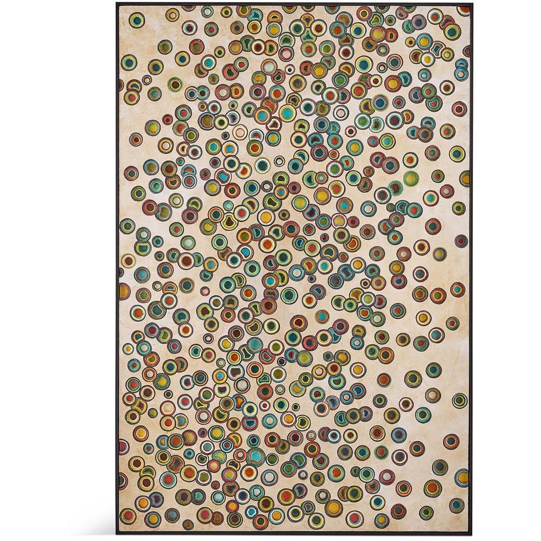 Tony Fey's Chromatic Orbs 60 X 40.5 inch Oils and Original Art
