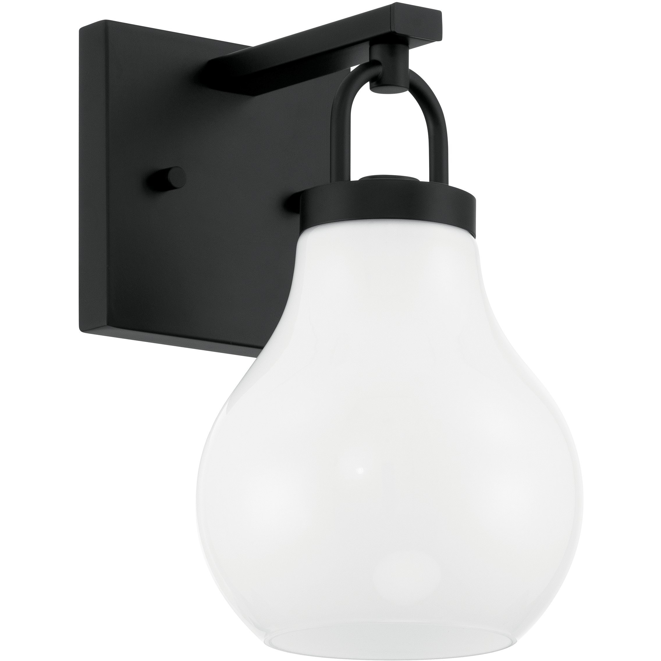 Mansfield 1 Light 7.75 inch Matte Black Vanity Light Wall Light