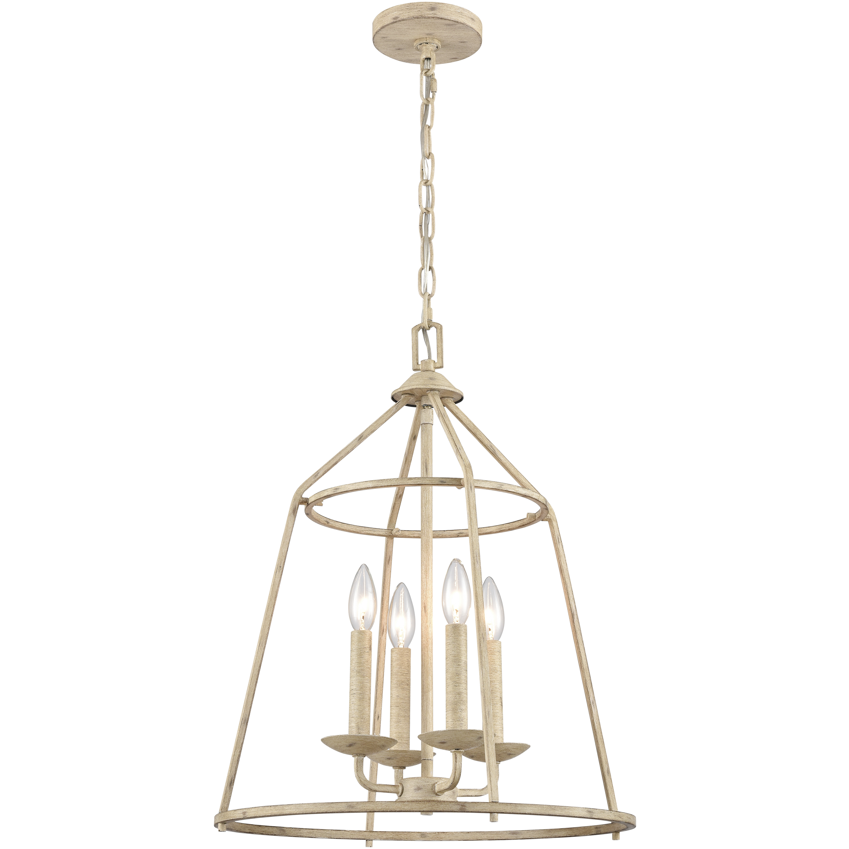 Ellisville 4 Light 17.25 inch Antique Cream Chandelier Ceiling Light