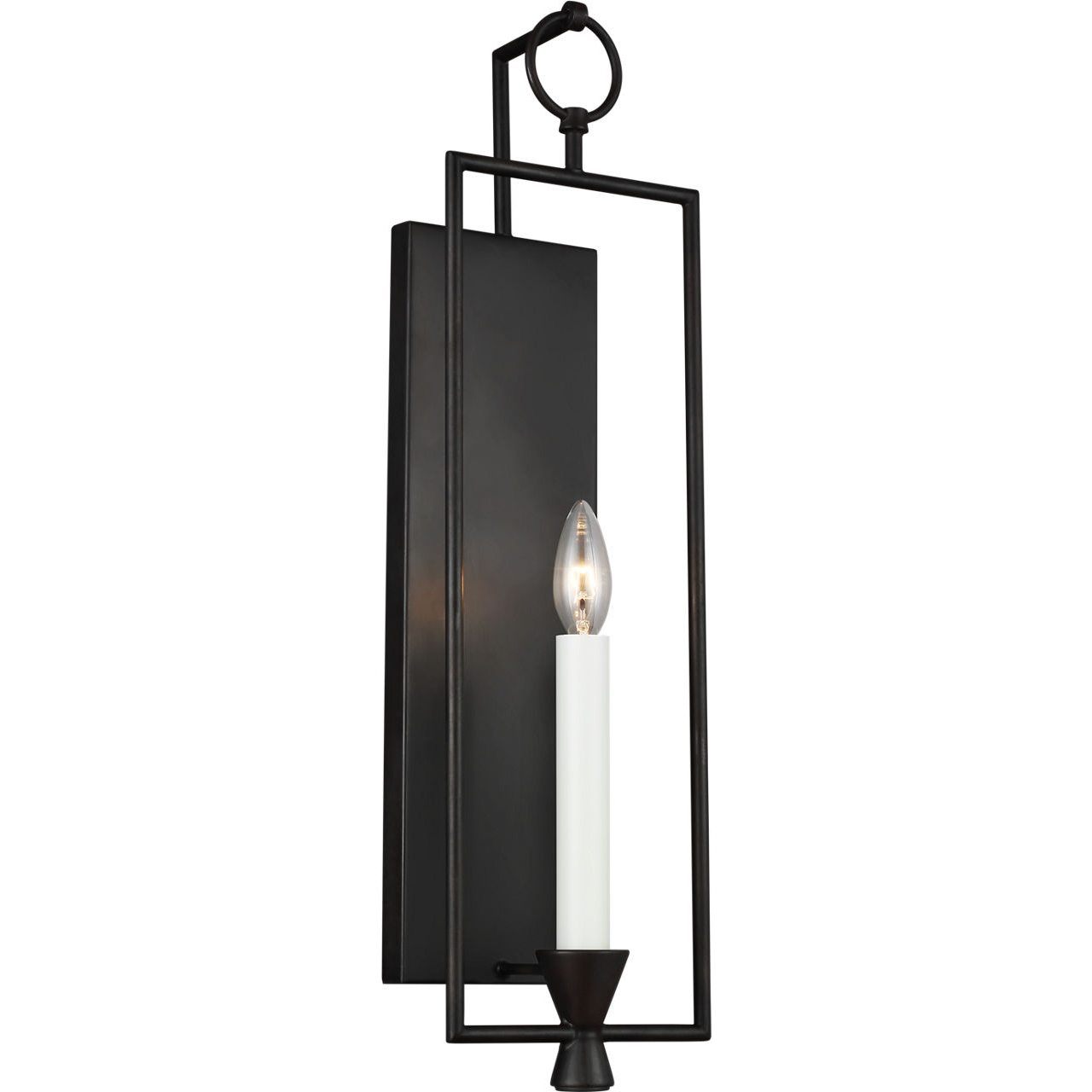 C&M by Chapman & Myers Keystone 1 Light 6.38 inch Aged Iron Wall Sconce Wall Light
