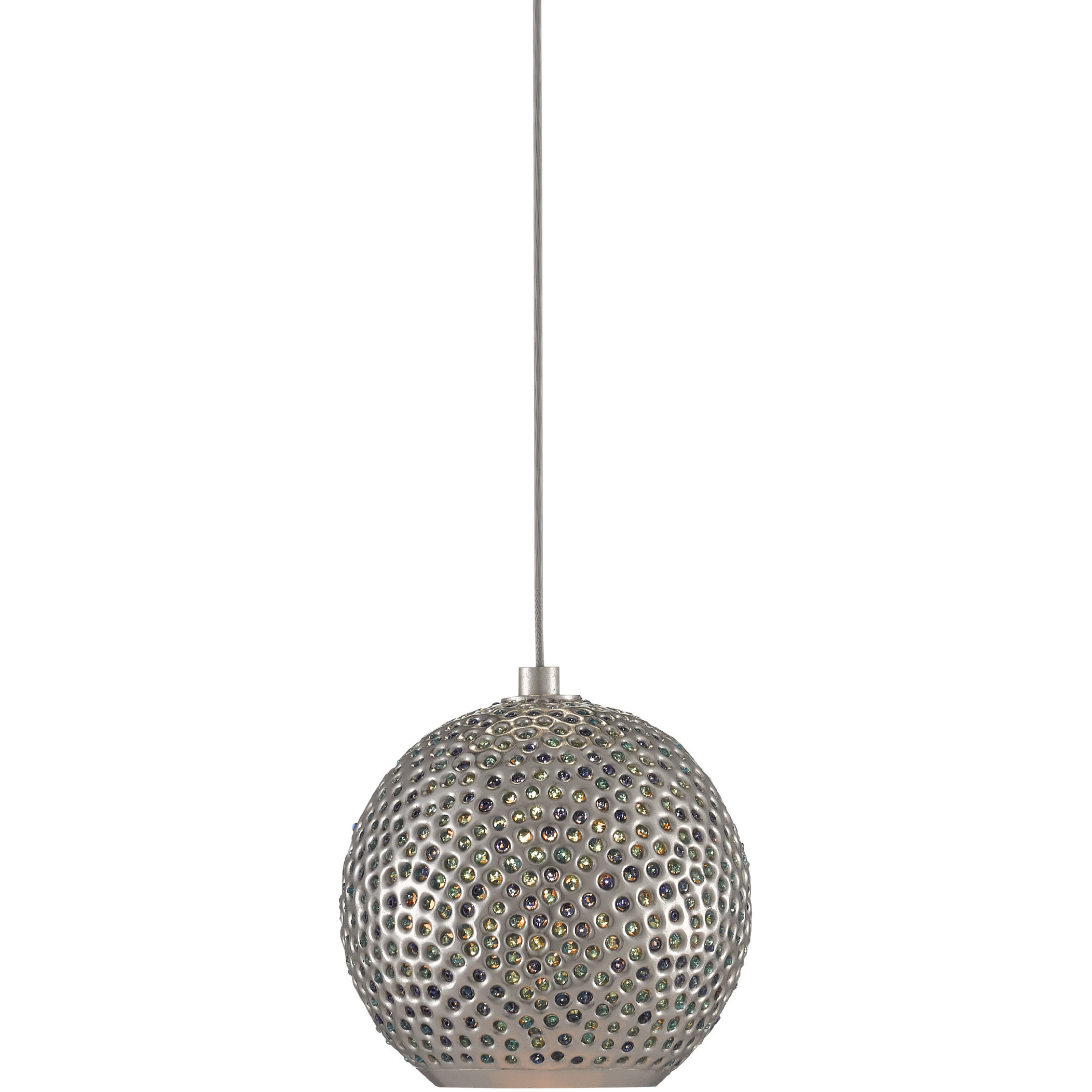 Giro 1 Light 5.5 inch Nickel Multi-Drop Pendant Ceiling Light