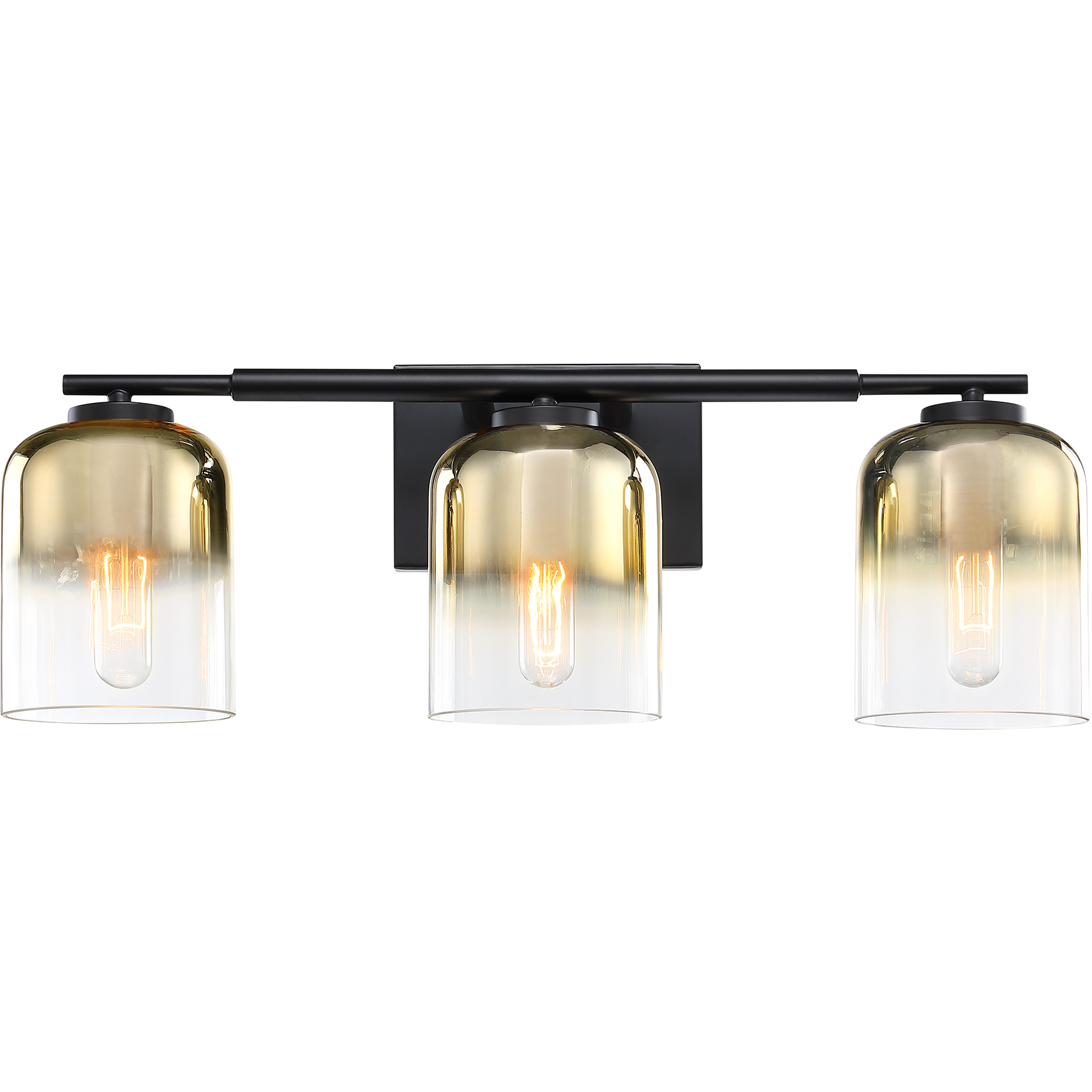 Gatsby 3 Light 24 inch Matte Black Vanity Light Wall Light