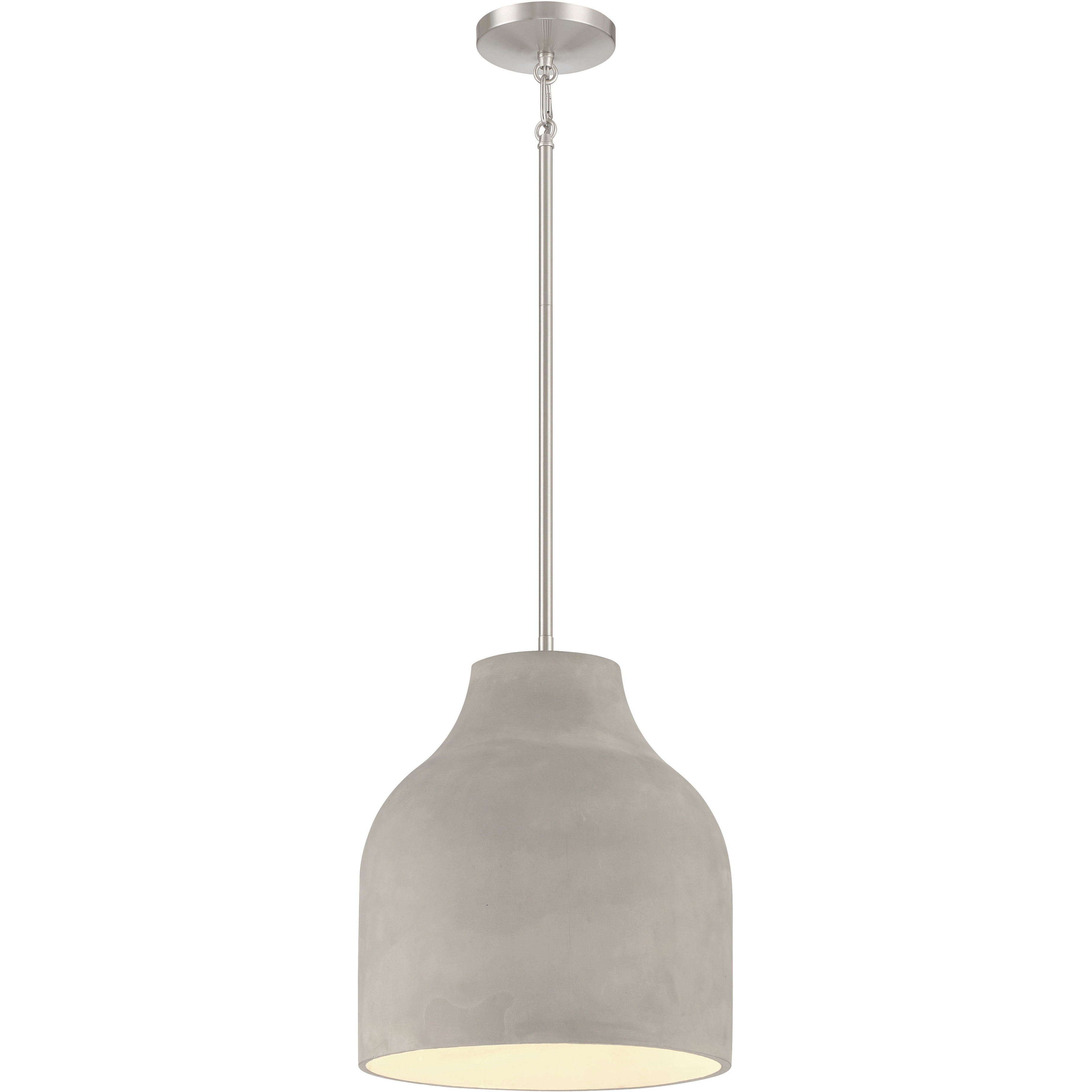 Sima 1 Light 12.5 inch Burnished Nickel Pendant Ceiling Light