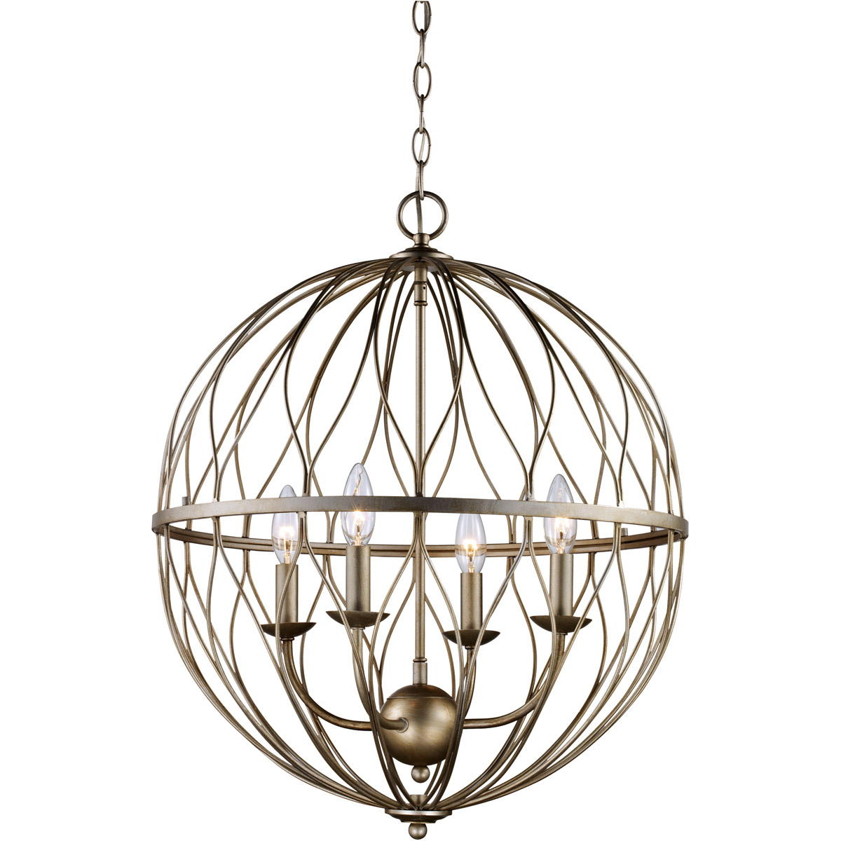 Sequoia 4 Light 20 inch Rubbed Oil Bronze Pendant Ceiling Light