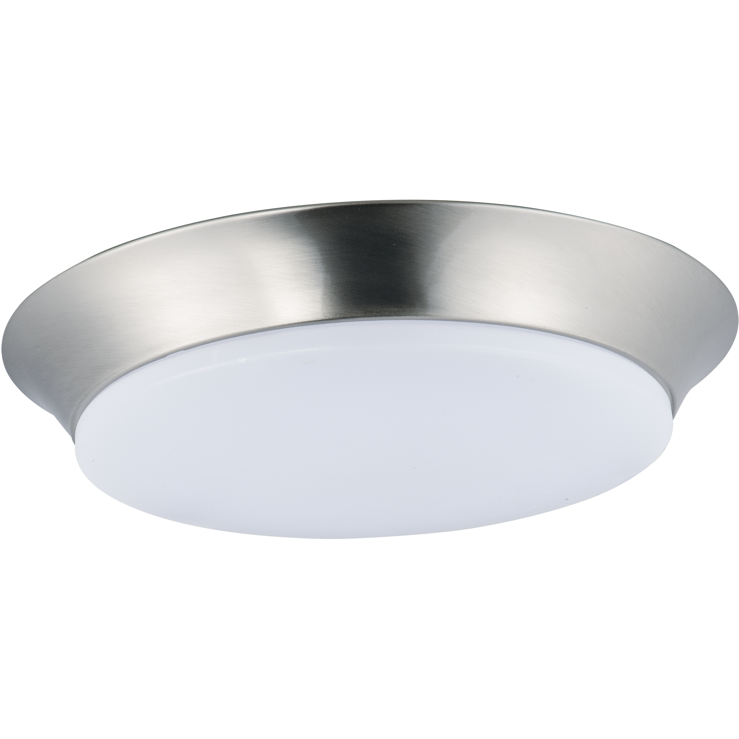 Low Profile LED 15.75 inch Satin Nickel Flush Mount Ceiling Light