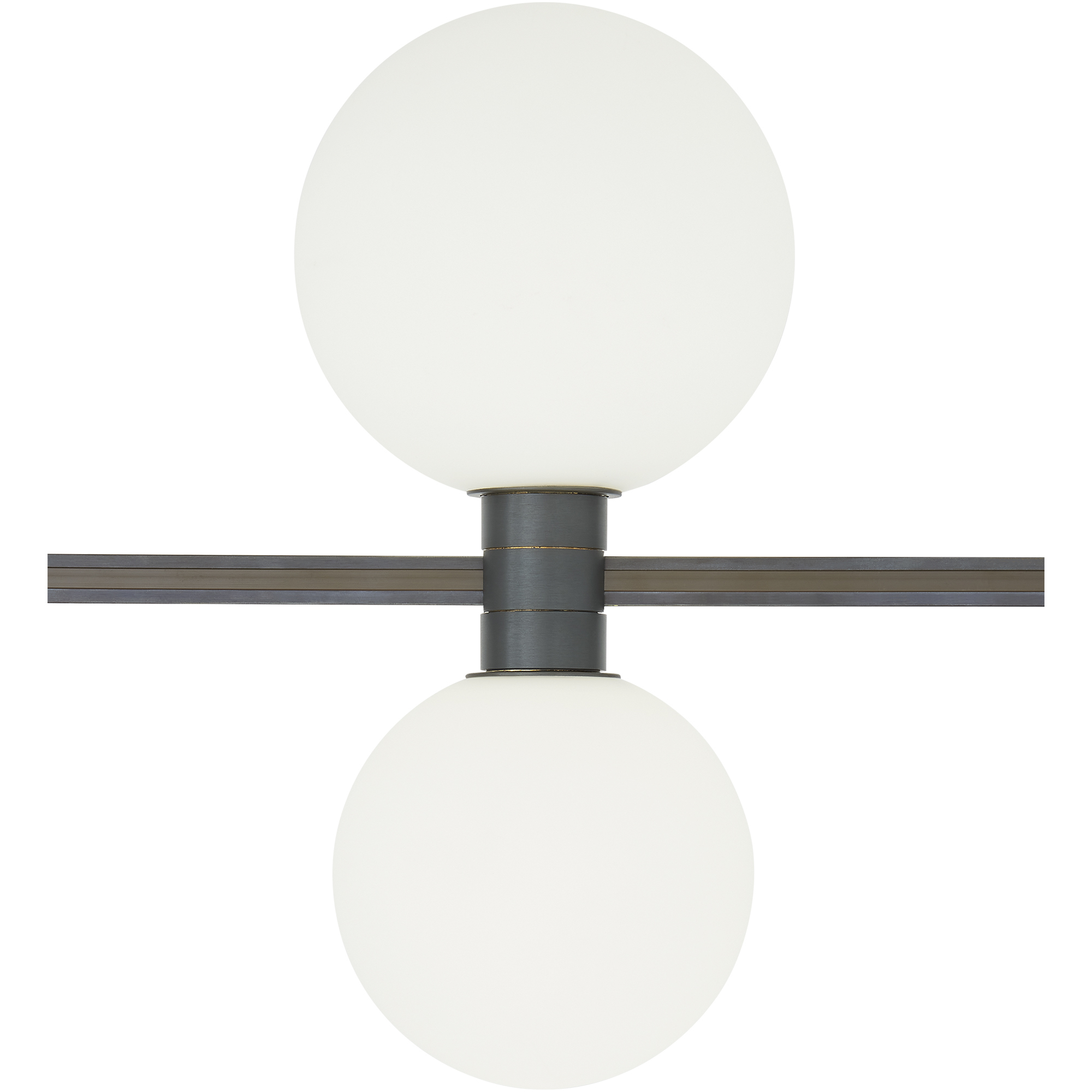 Sean Lavin Orbs Antique Bronze Low-Voltage Track Head Ceiling Light, Integrated LED