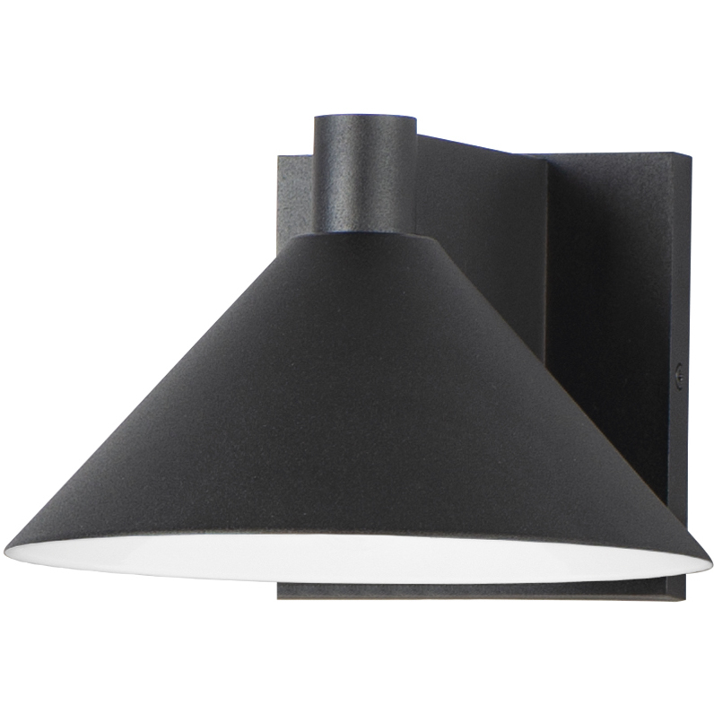 Conoid LED 5.25 inch Black Outdoor Wall Mount