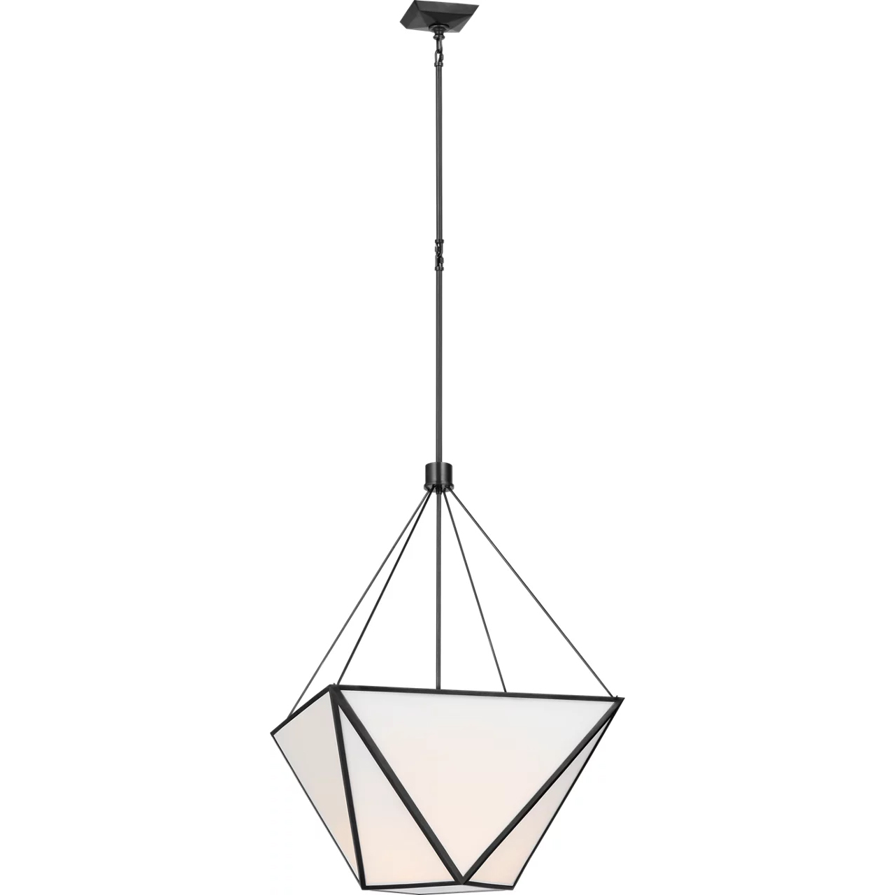 Julie Neill Lorino LED 22 inch Bronze Lantern Pendant Ceiling Light, Large