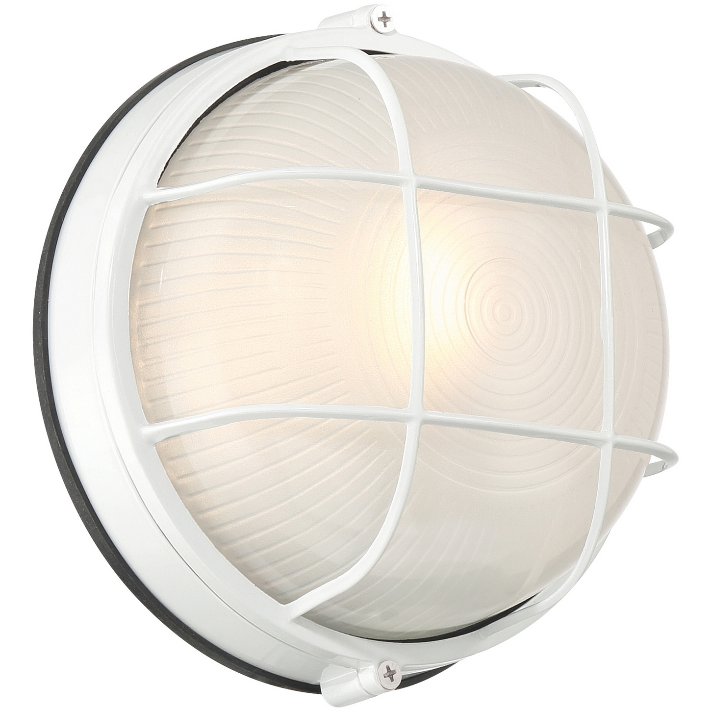 Nauticus Round Dual Mount 10 inch White Outdoor Wall Sconce