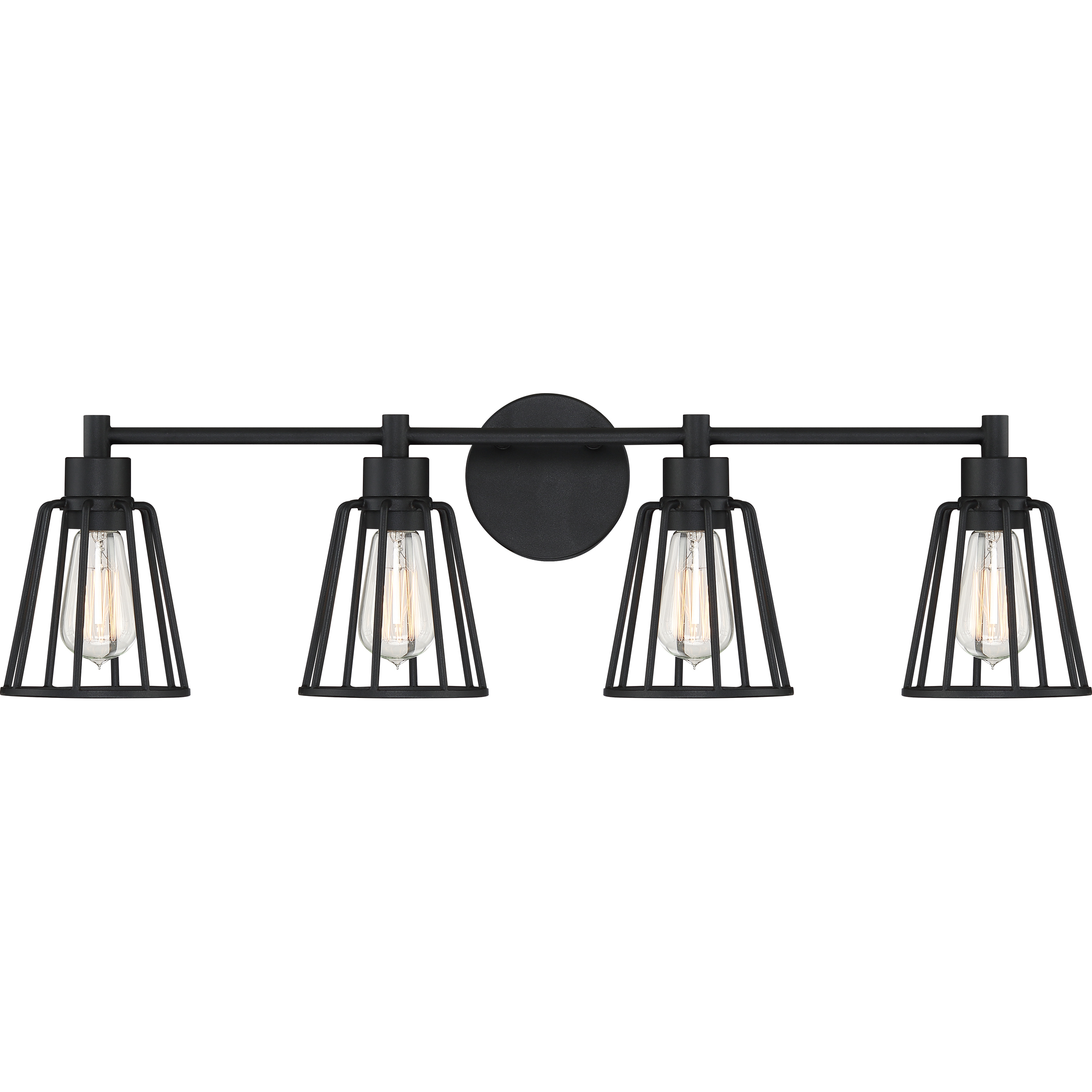 Atticus 4 Light 32 inch Earth Black Vanity Light Wall Light