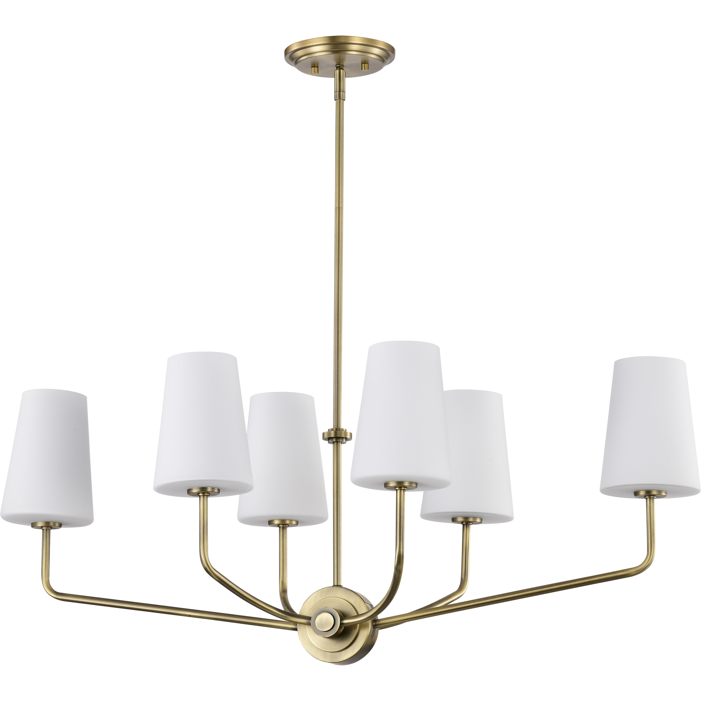 Cordello 18 inch Vintage Brass Island Pendant Ceiling Light