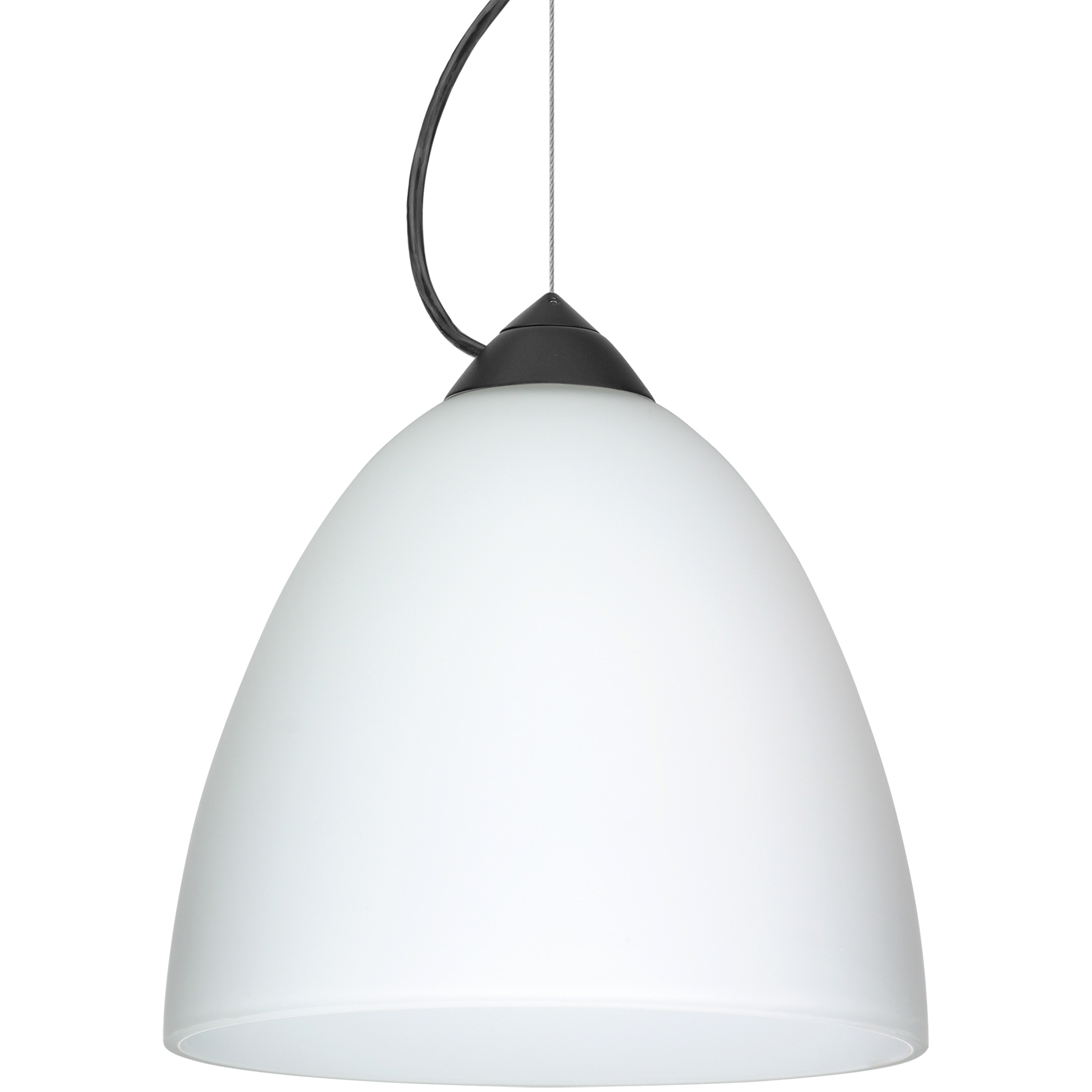 Vila 1 Light Black Cord Pendant Ceiling Light