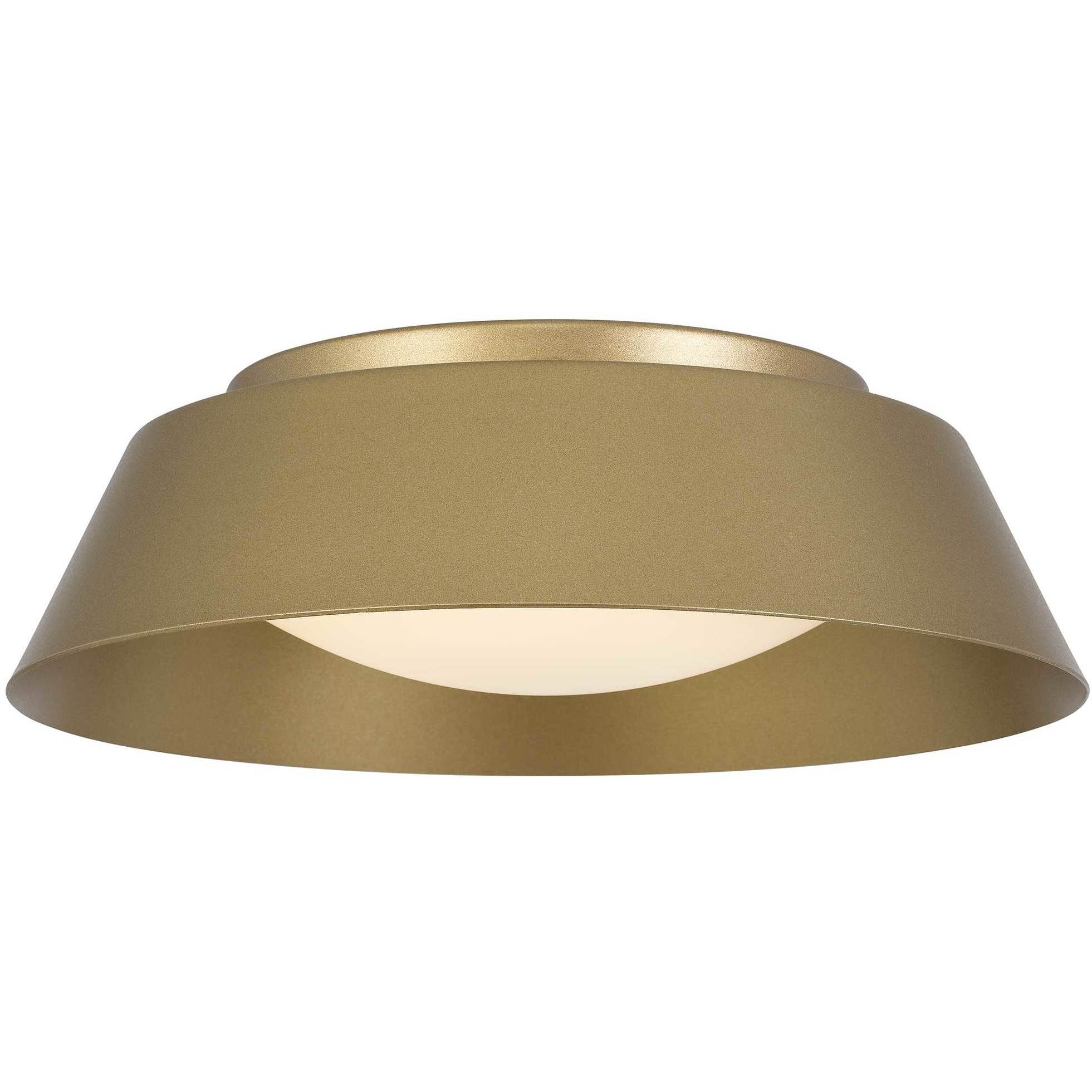 Pez LED 11 inch Painted Brass Outdoor Flush Mount