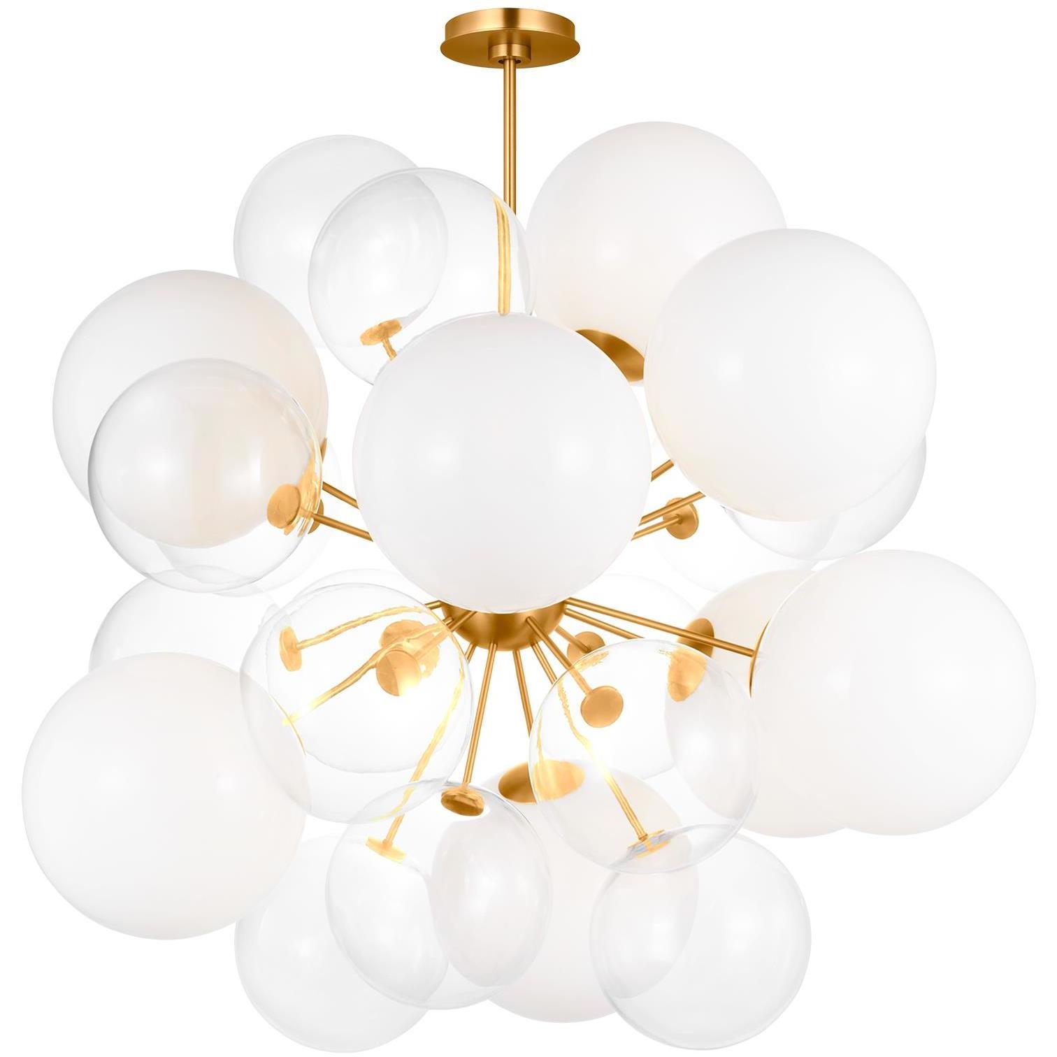 kate spade new york Aria 9 Light 37.5 inch Burnished Brass Chandelier Ceiling Light