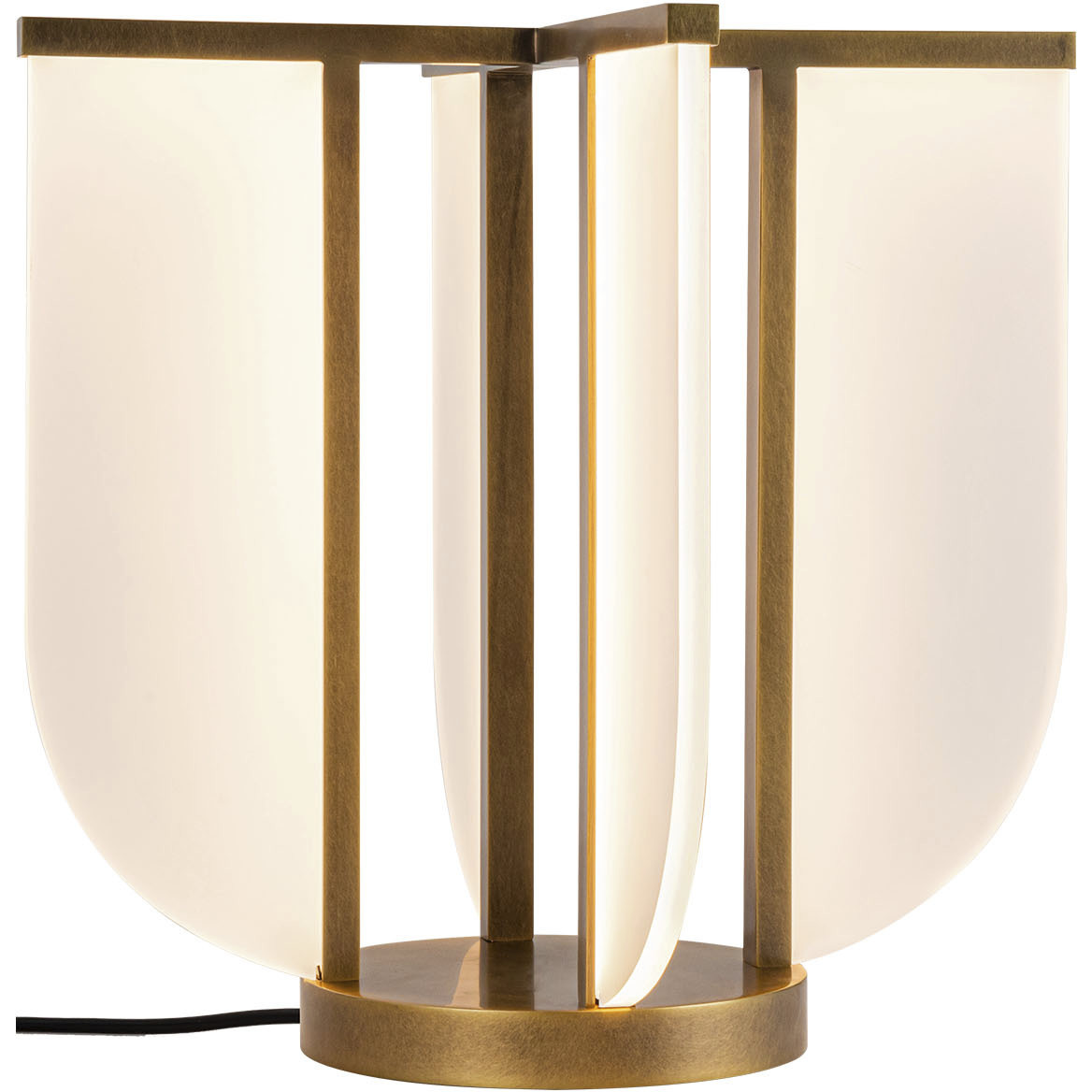 Anders 15.75 inch 20 watt Vintage Brass Table Lamp Portable Light