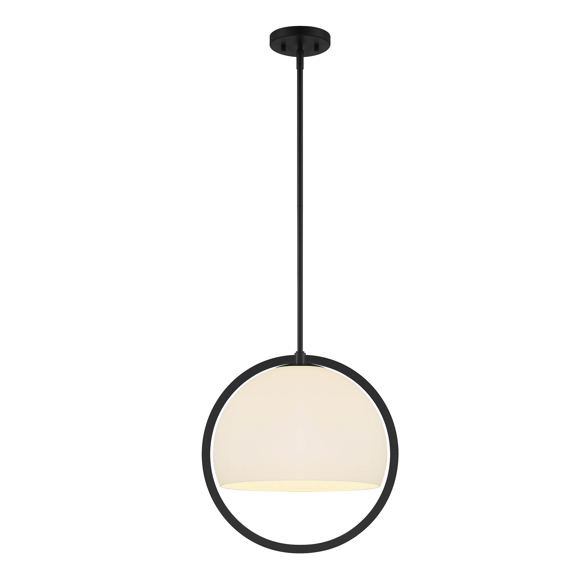 Eterna 1 Light 16 inch Matte Black Pendant Ceiling Light