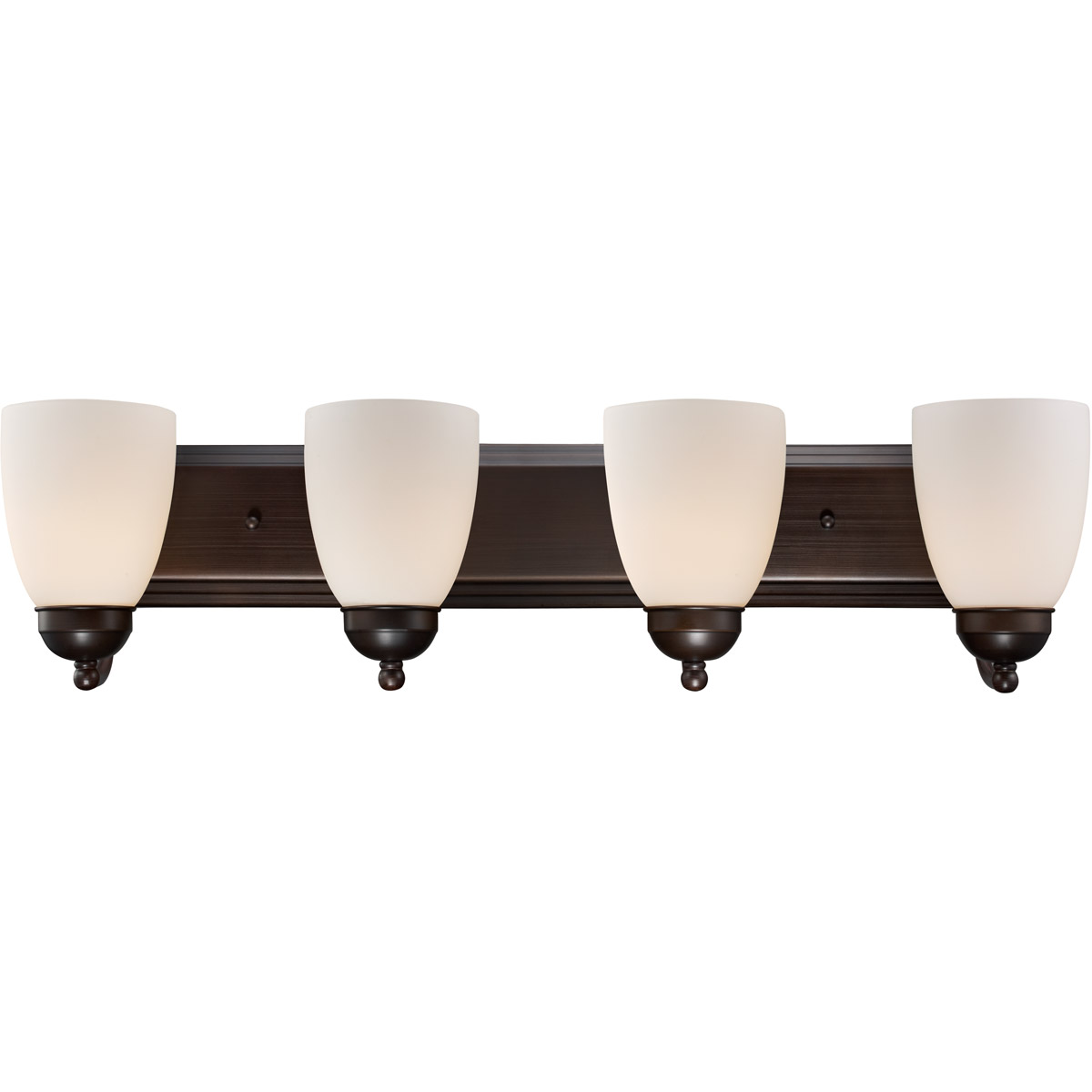 Clayton 4 Light 30 inch Rubbed Oil Bronze Vanity Bar Wall Light