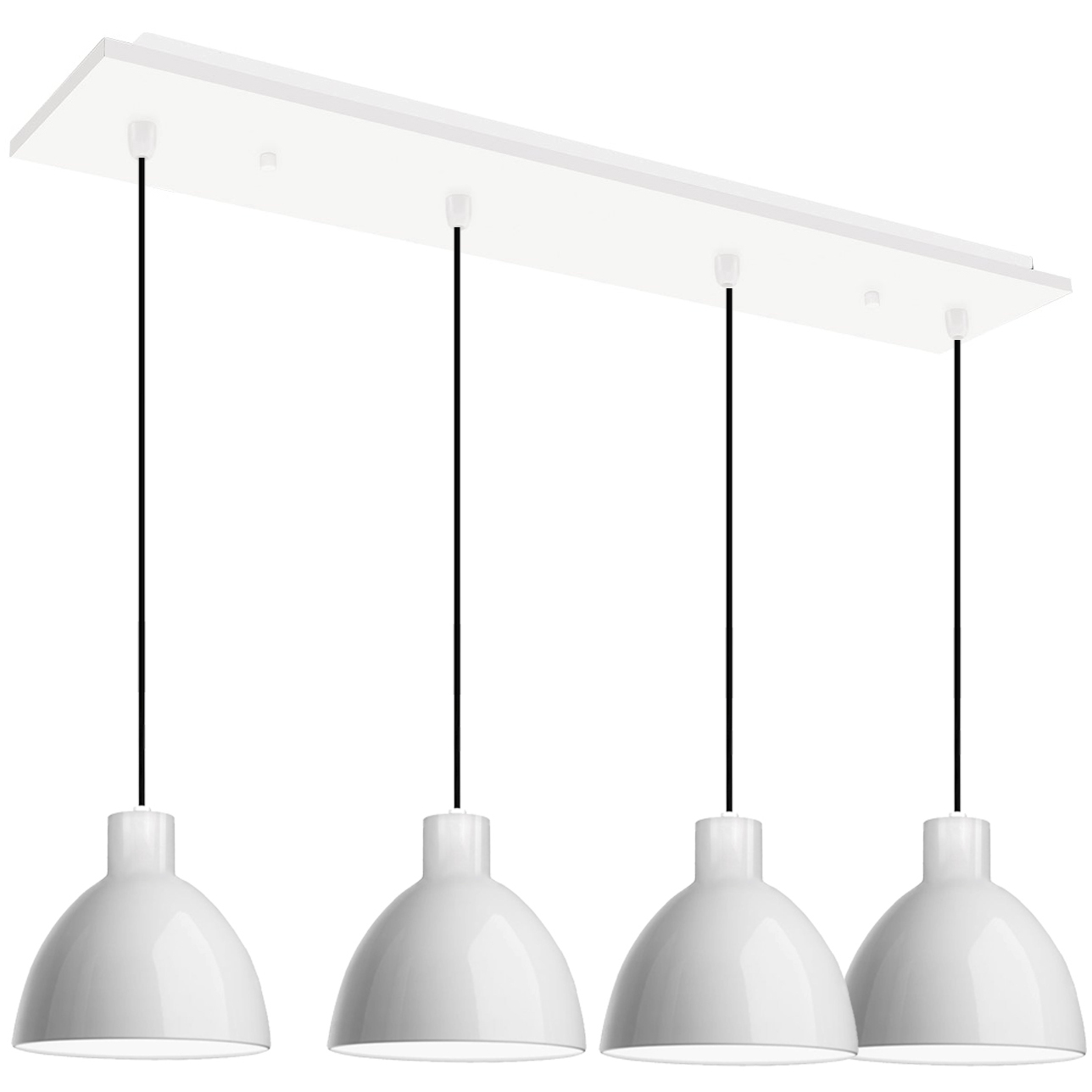 Chroma LED 6.38 inch White Multi Pendant Ceiling Light in Gloss White