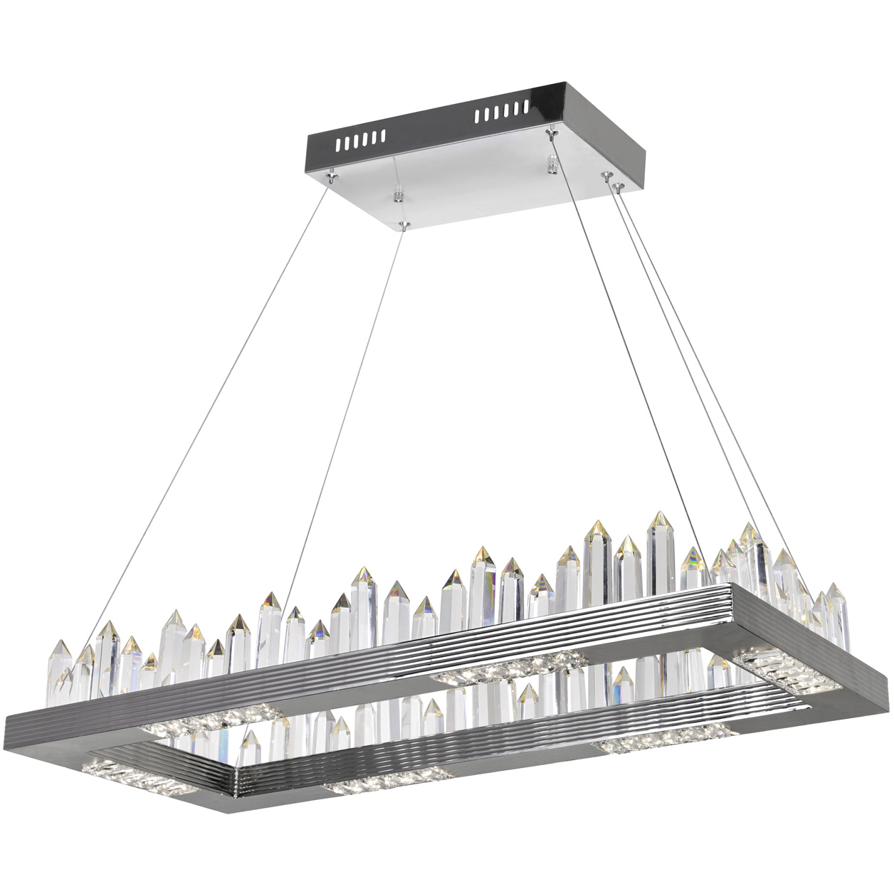 Agassiz LED 32 inch Polished Nickel Island/Pool Table Light Ceiling Light