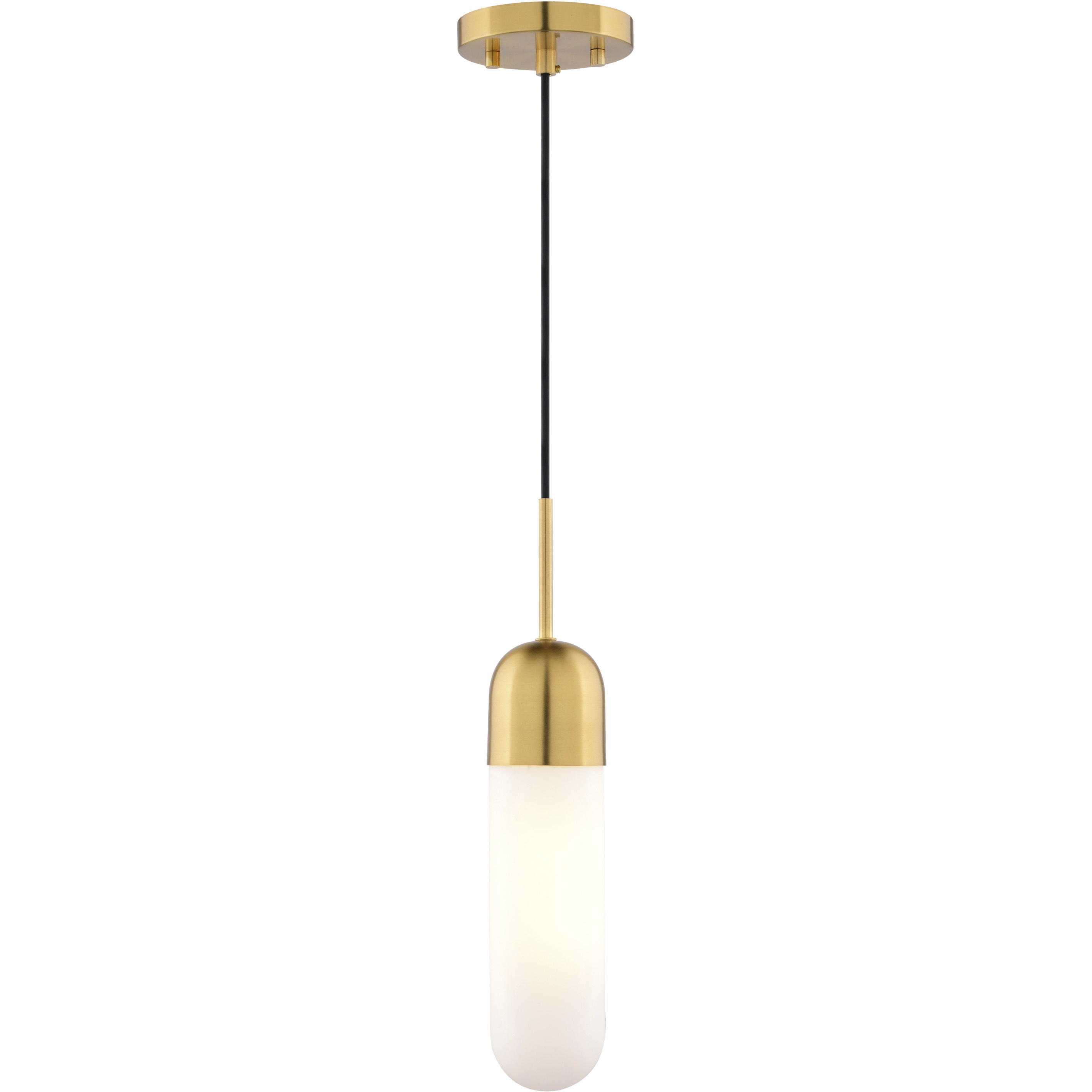 Thalia LED 4.75 inch Antique Gold Mini Pendant Ceiling Light