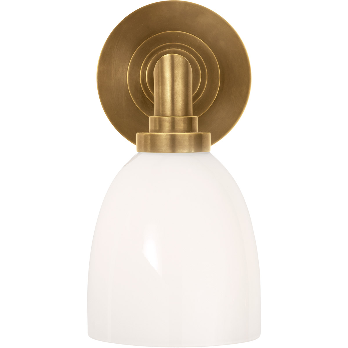 Chapman & Myers Wilton2 1 Light 5 inch Hand-Rubbed Antique Brass Single Bath Light Wall Light
