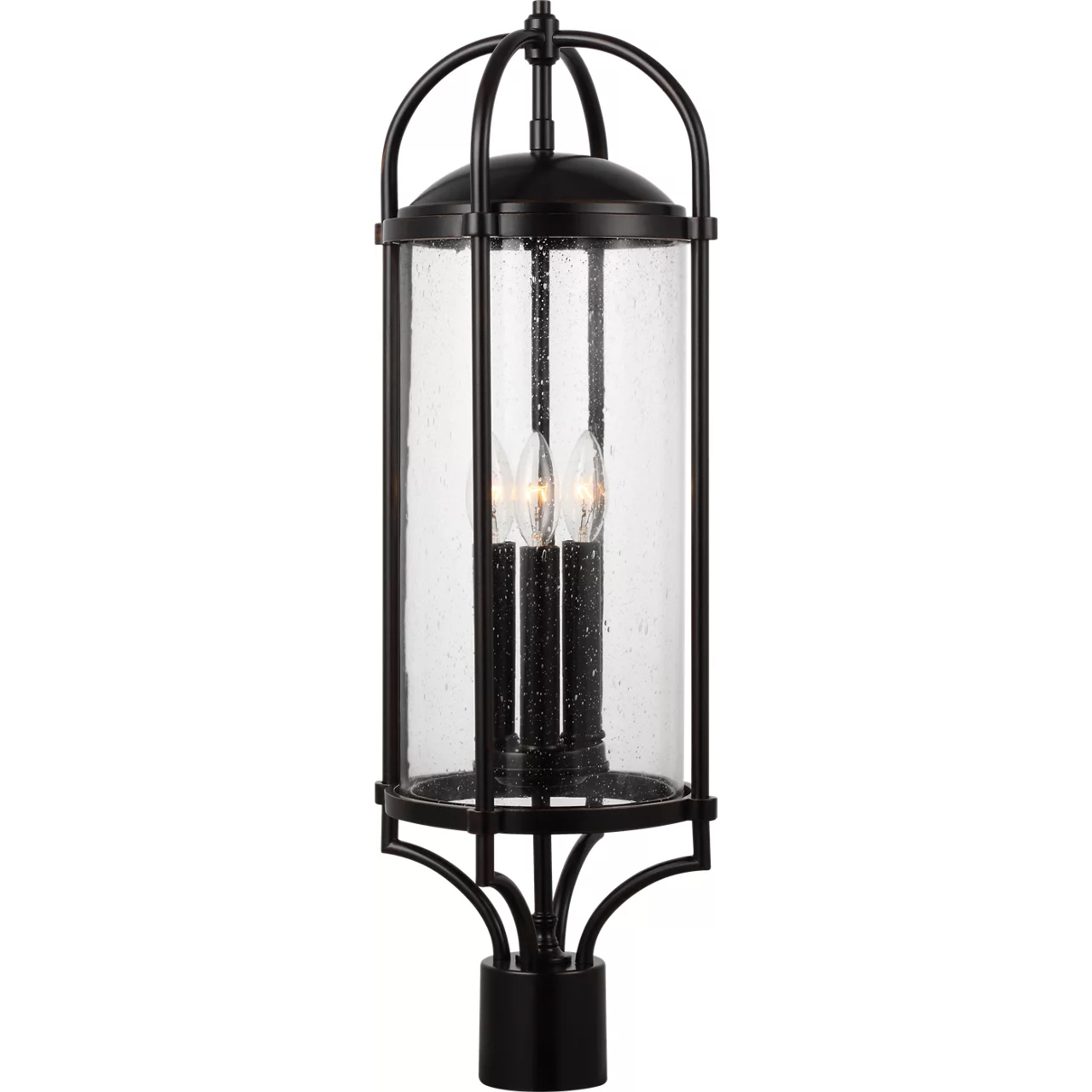 Dakota 3 Light 28.13 inch Espresso Outdoor Post Lantern