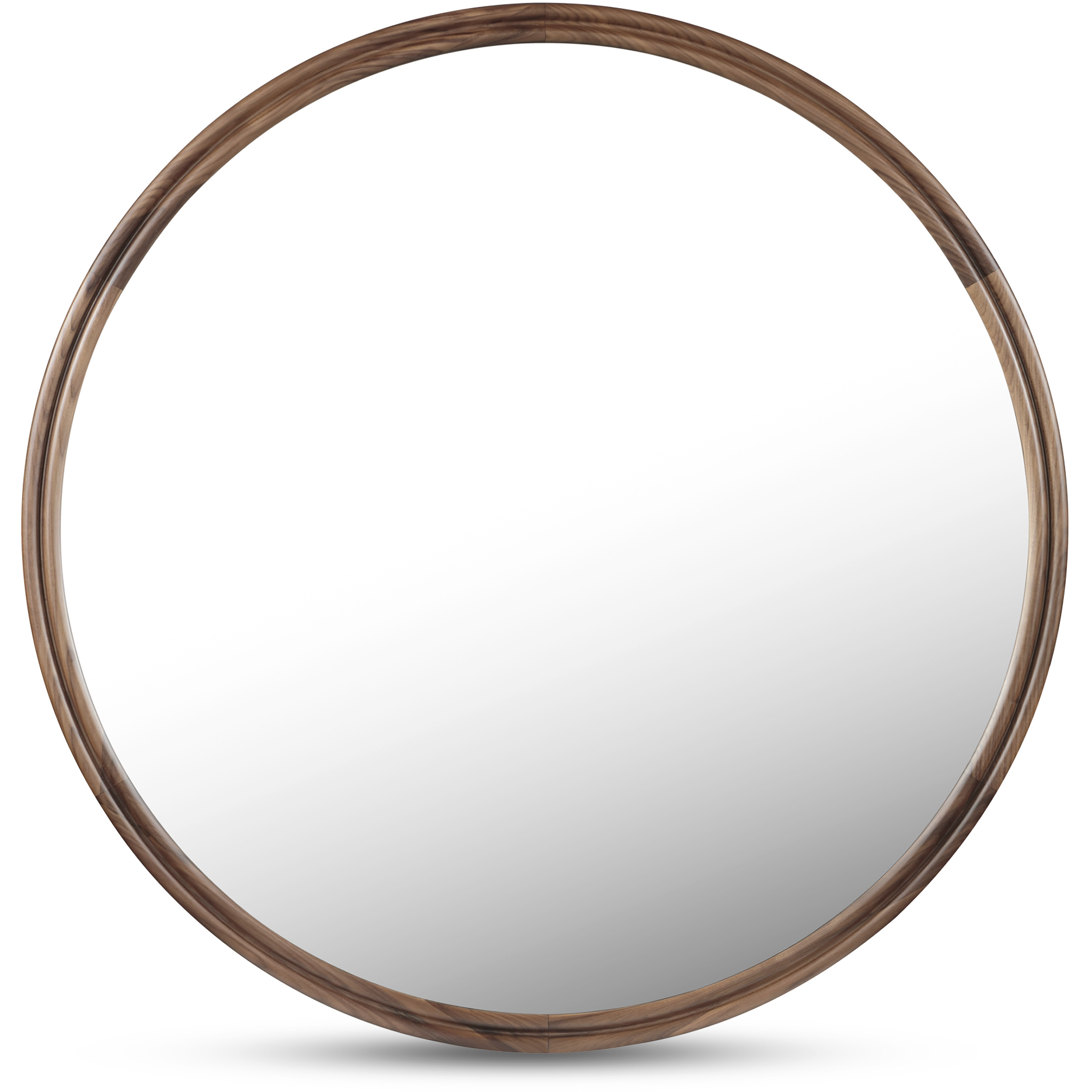 Alcott 36 X 36 inch BC Walnut Mirror, Small Round