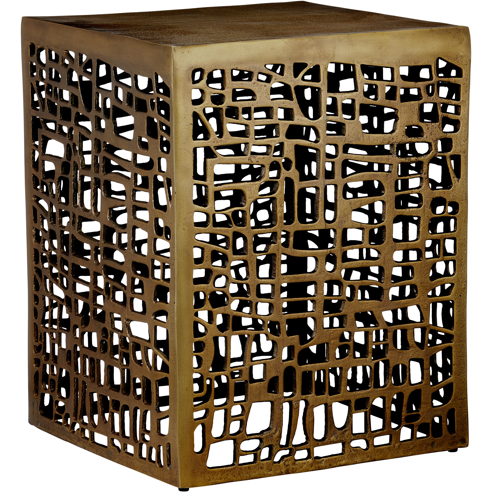 Gowen 22 X 16 inch Antique Brass Accent Table