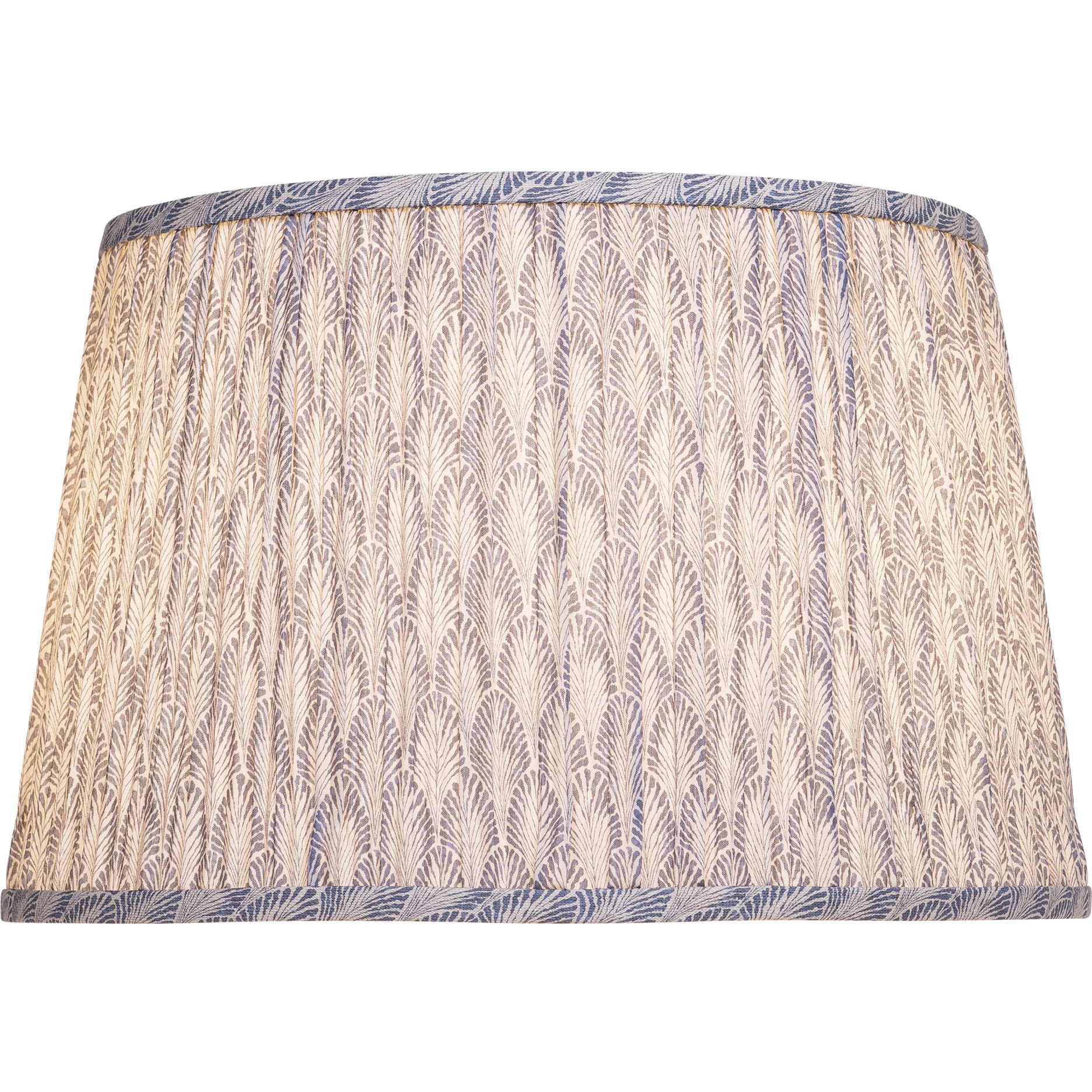 Plume Blue and Ivory 16 inch Lamp Shade