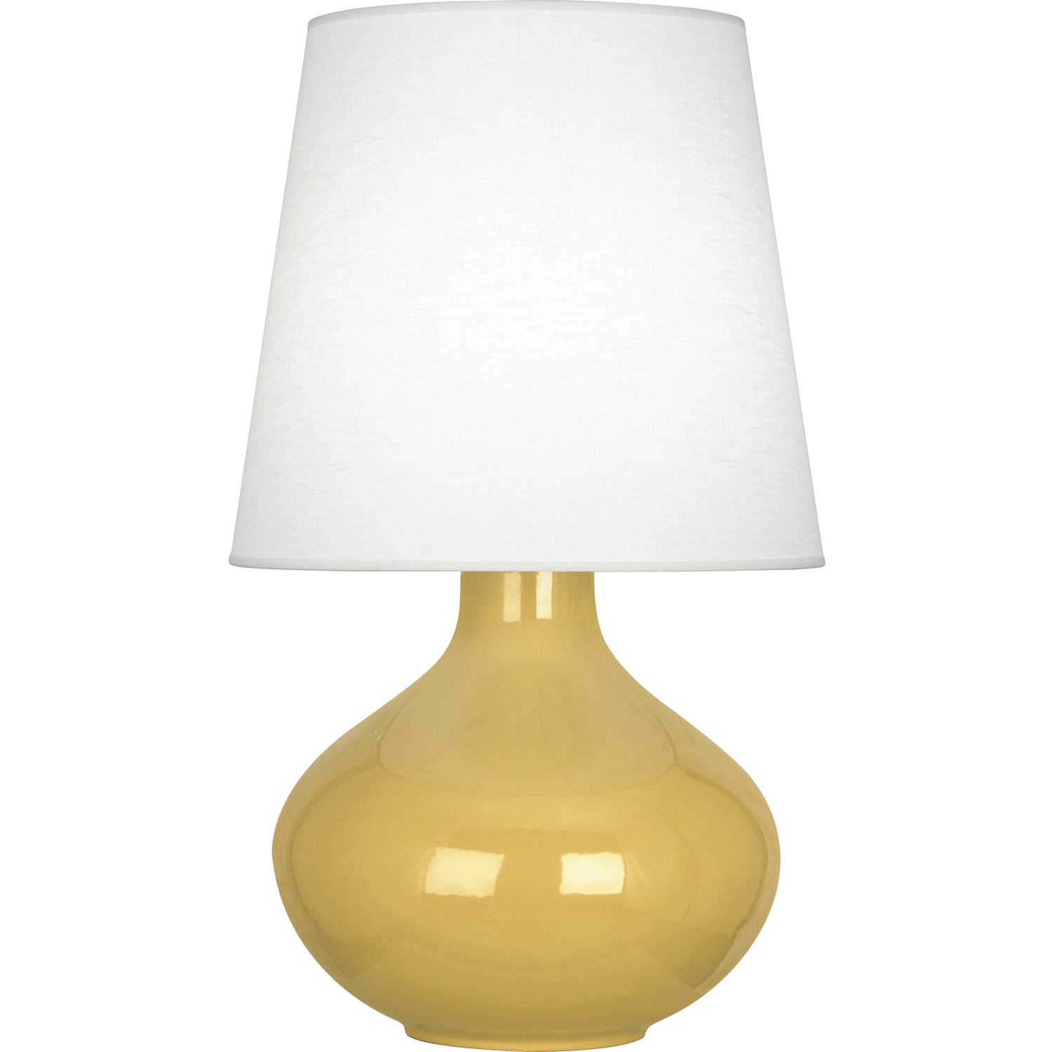 June 30.75 inch 150 watt Sunset Yellow Table Lamp Portable Light in Oyster Linen
