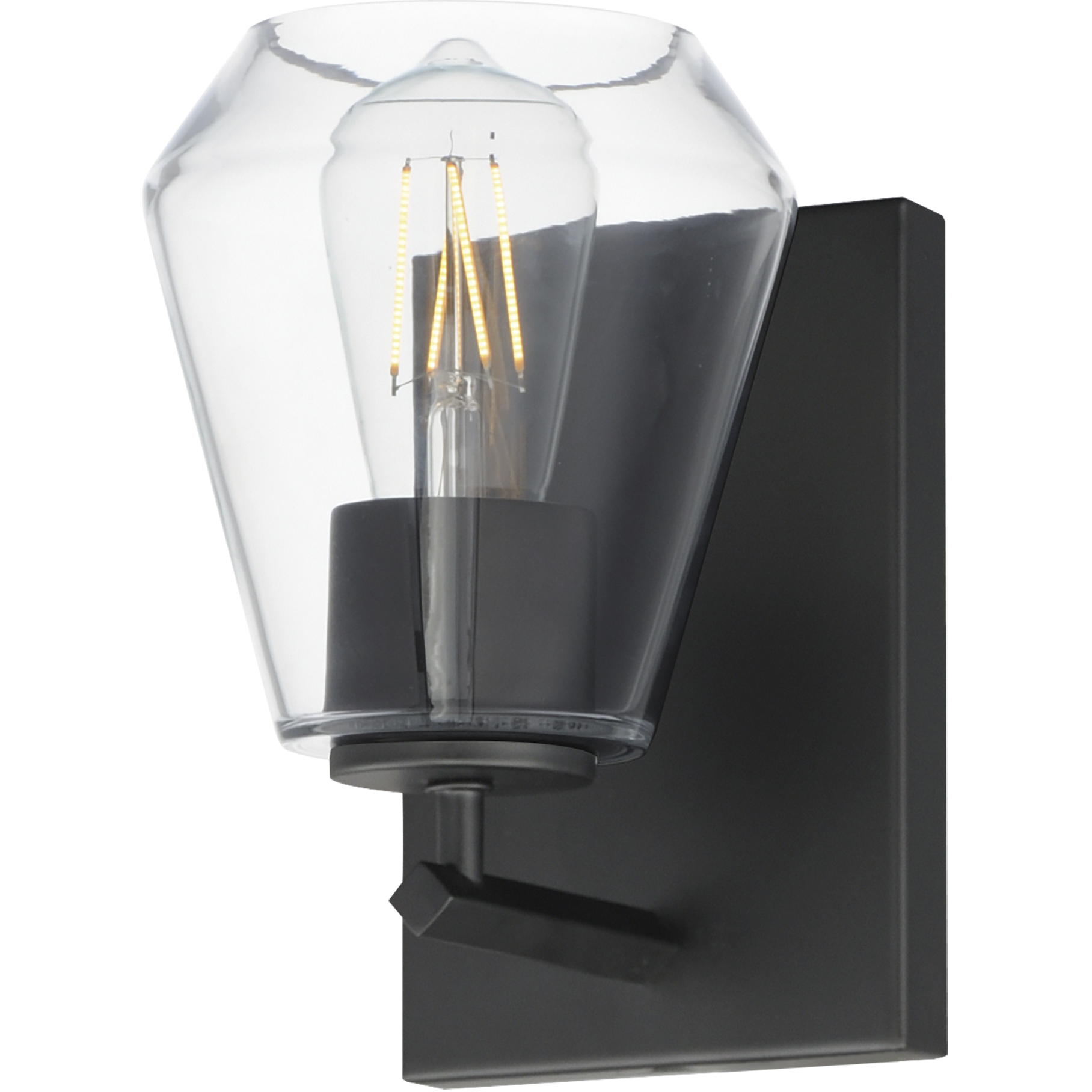 Geode 1 Light 5.25 inch Black Wall Sconce Wall Light