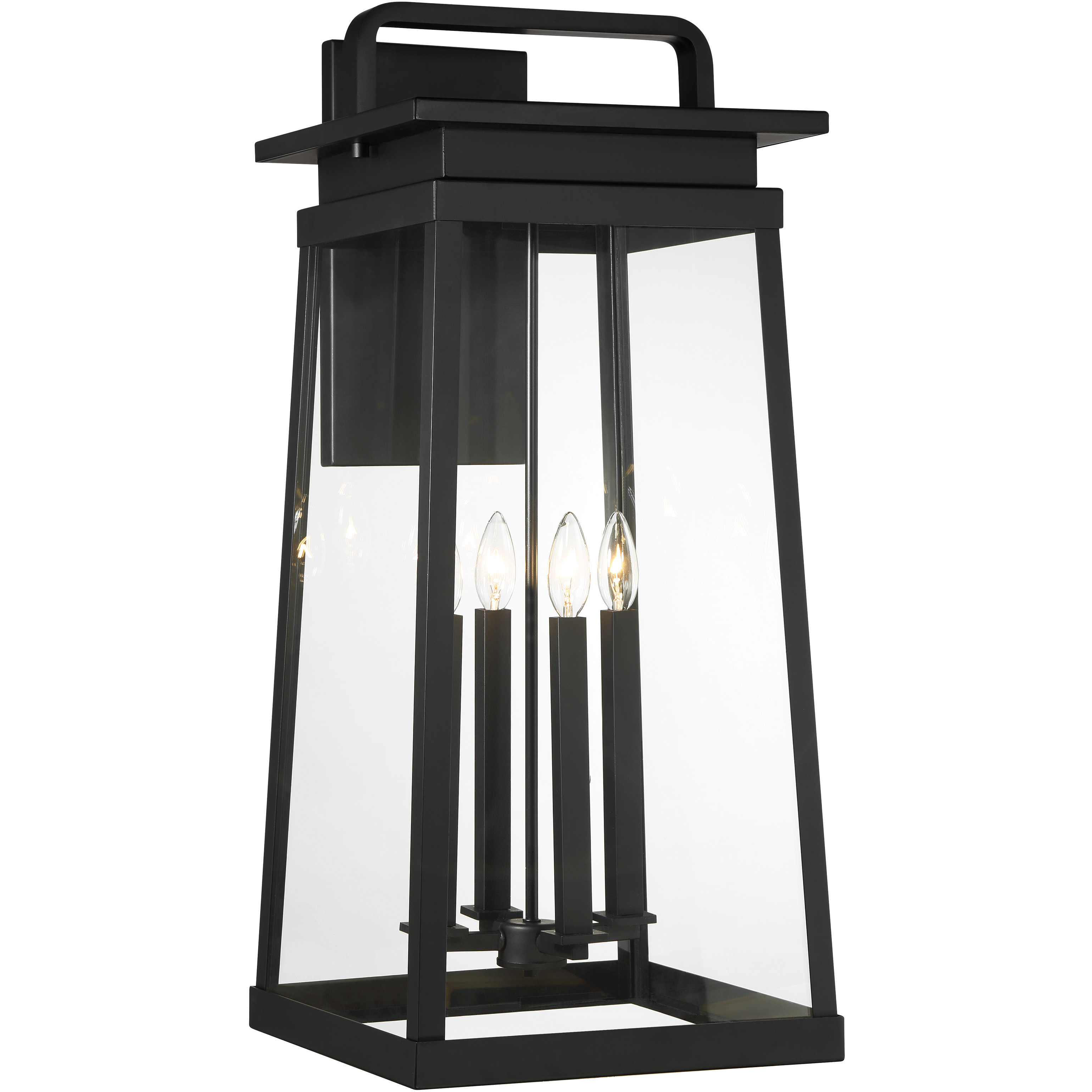 Great Outdoors Isla Vista 4 Light 30 inch Coal Outdoor Wall Mount