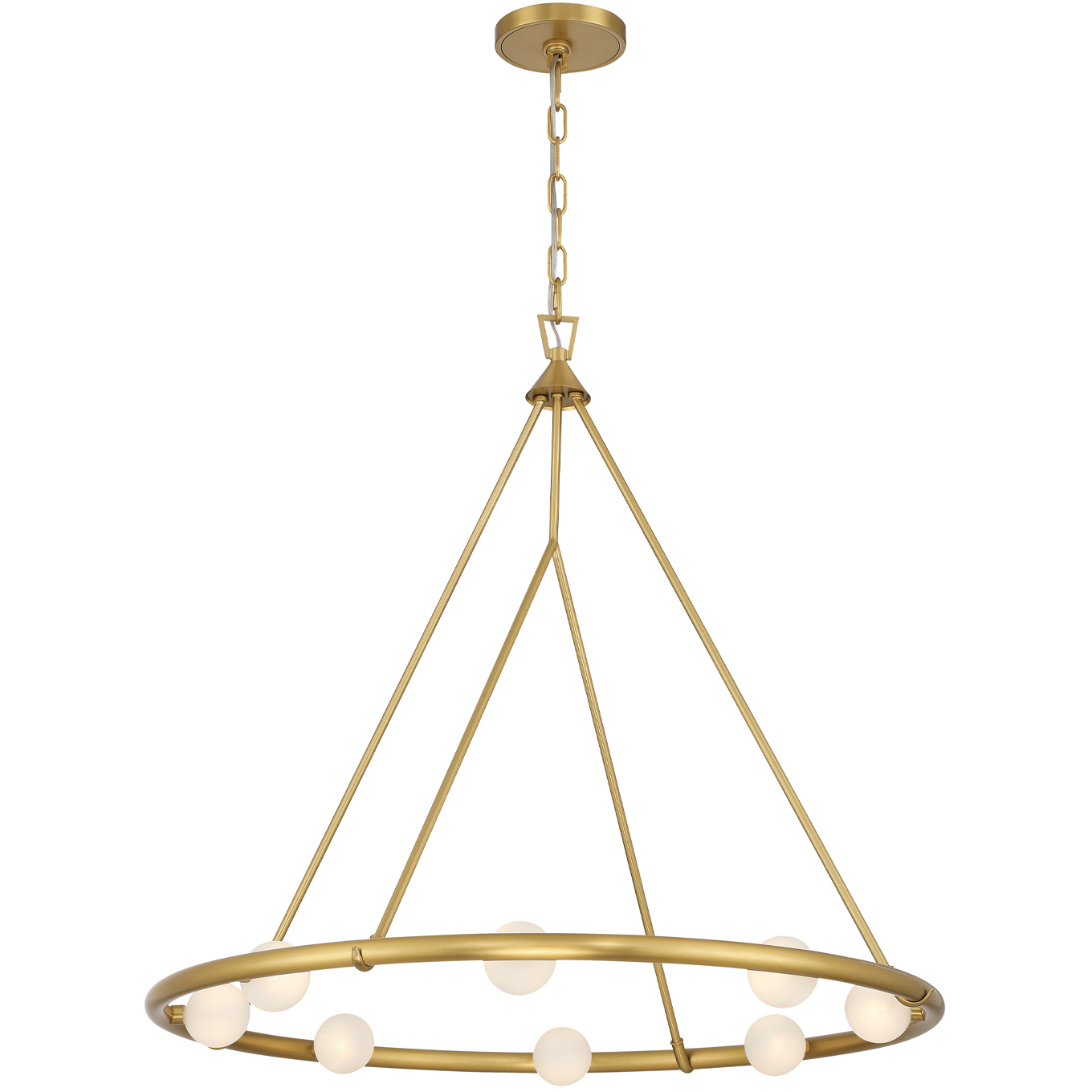 Terrell 8 Light 29.5 inch Luxe Gold Chandelier Ceiling Light